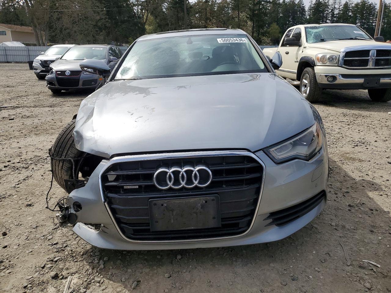 2014 Audi A6 Premium Plus Silver vin: WAUGFAFC1EN110647