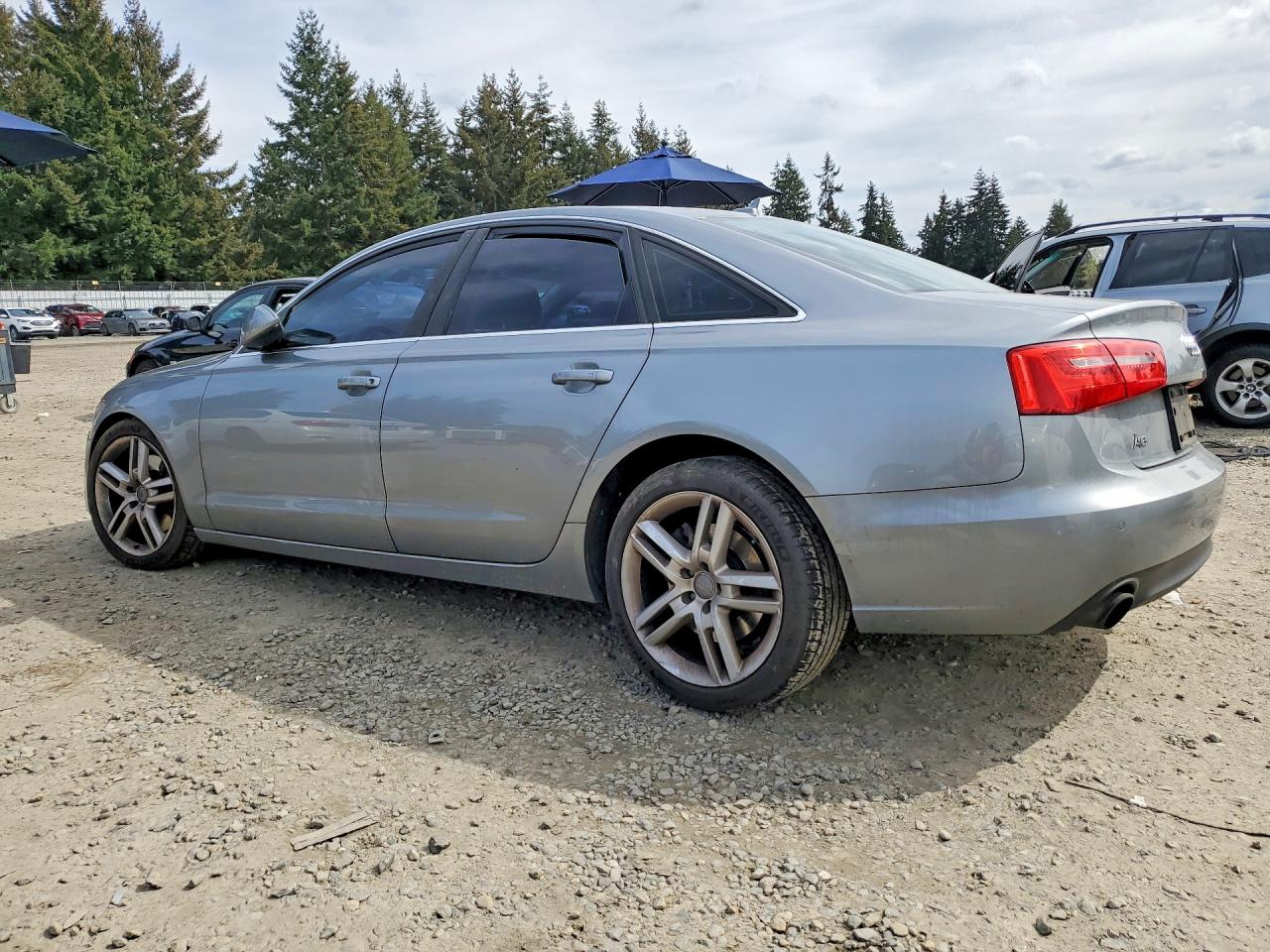 2014 Audi A6 Premium Plus Silver vin: WAUGFAFC1EN110647