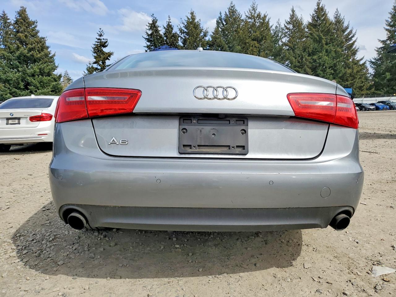 2014 Audi A6 Premium Plus Silver vin: WAUGFAFC1EN110647