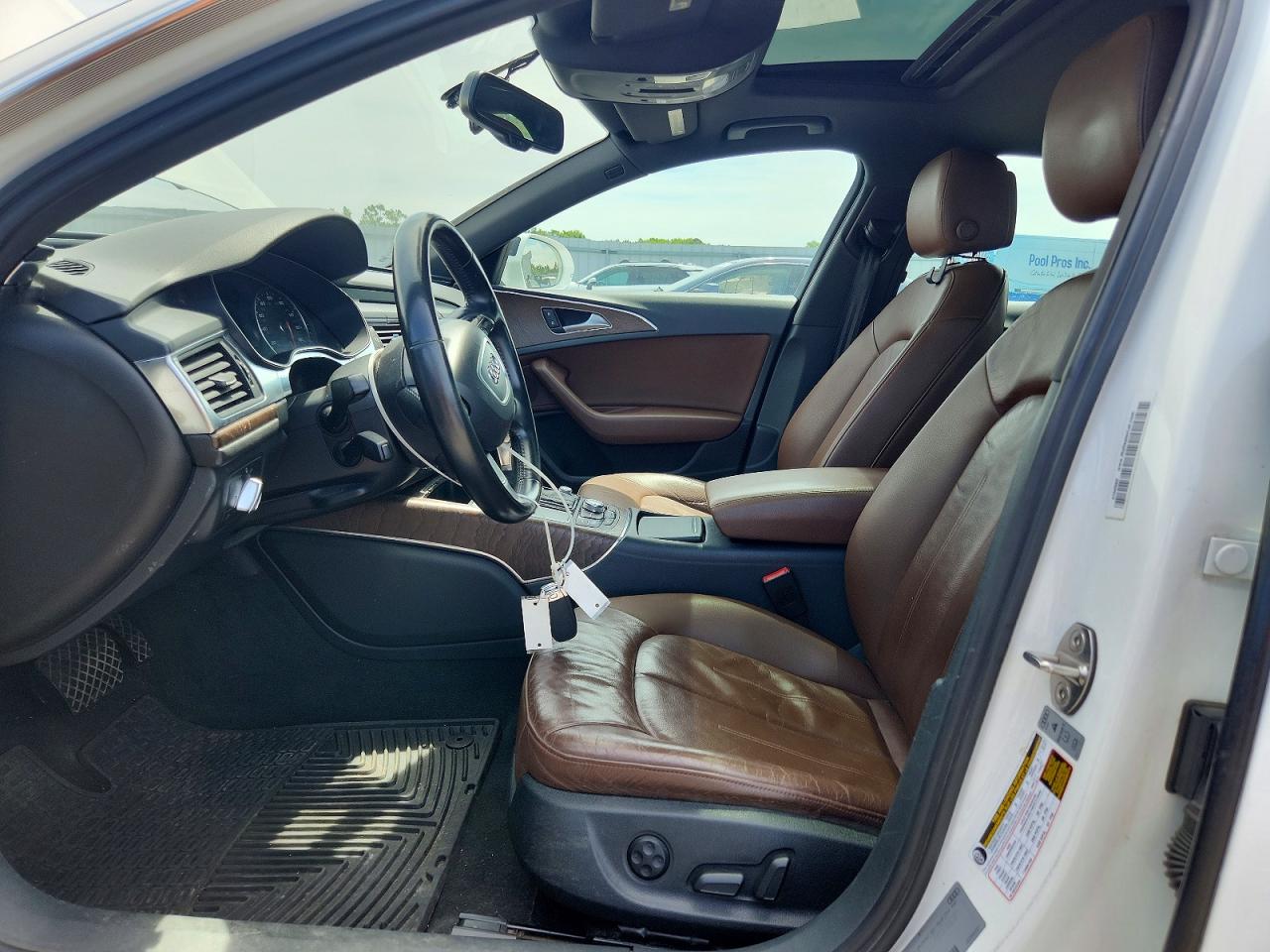 2014 Audi A6 Premium Plus White vin: WAUGFAFC1EN115251