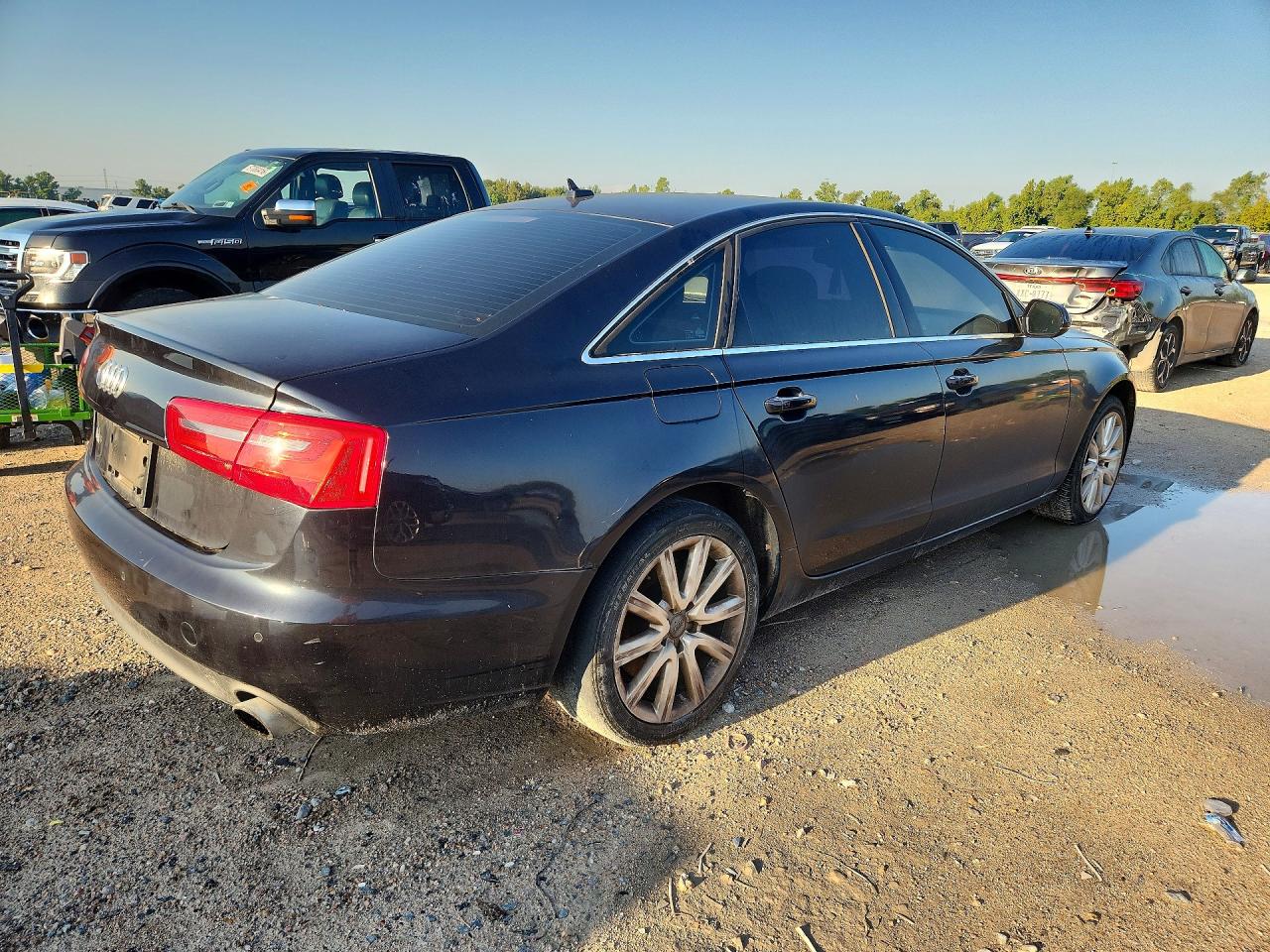 2014 Audi A6 Premium Plus Black vin: WAUGFAFC1EN123513