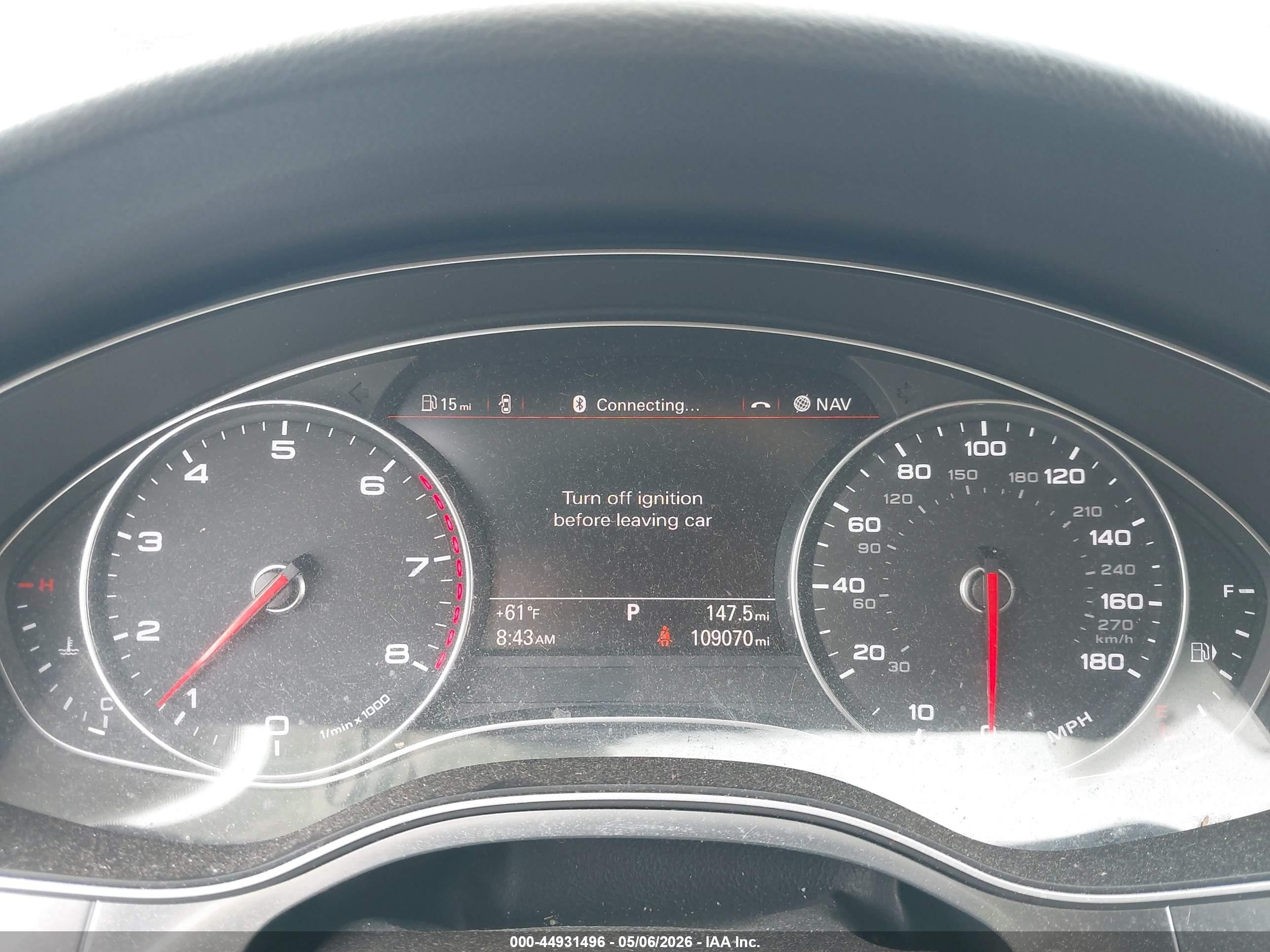 2015 Audi A6 2.0t Premium Silver vin: WAUGFAFC1FN003325