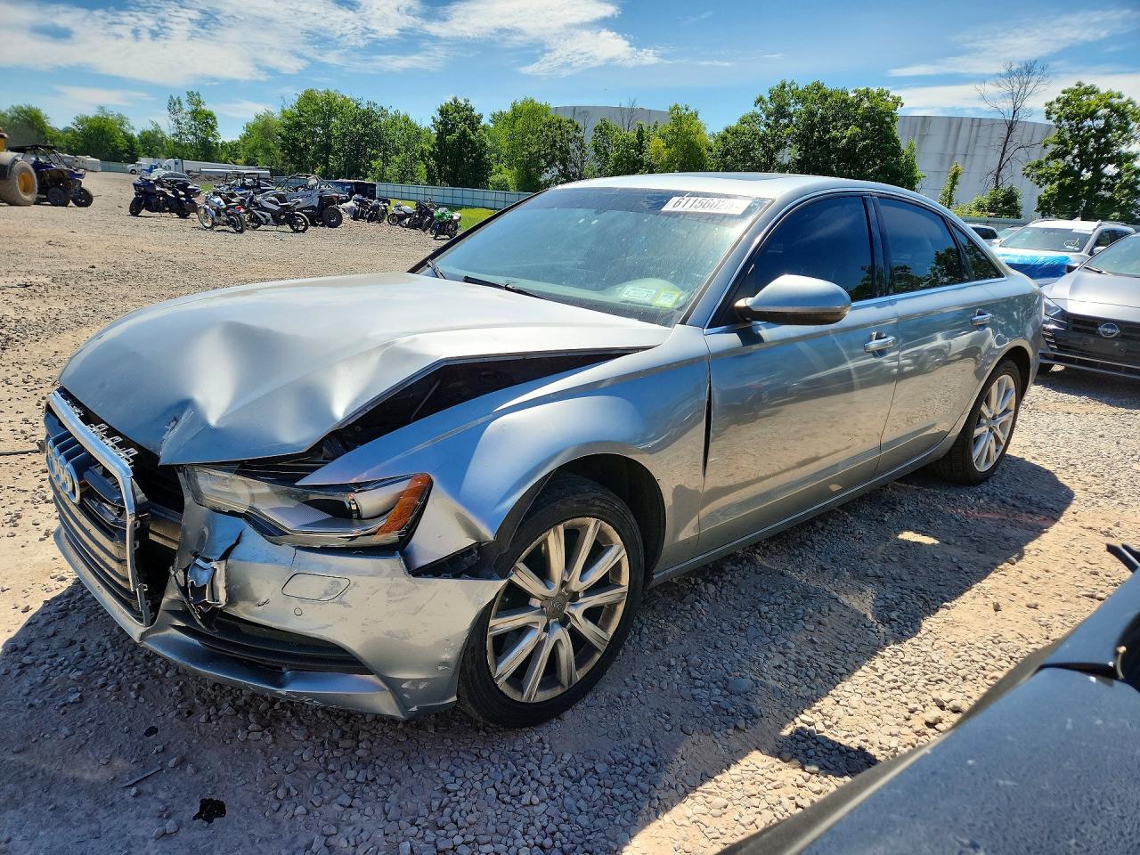 2015 Audi A6 Premium Plus Silver vin: WAUGFAFC1FN016740