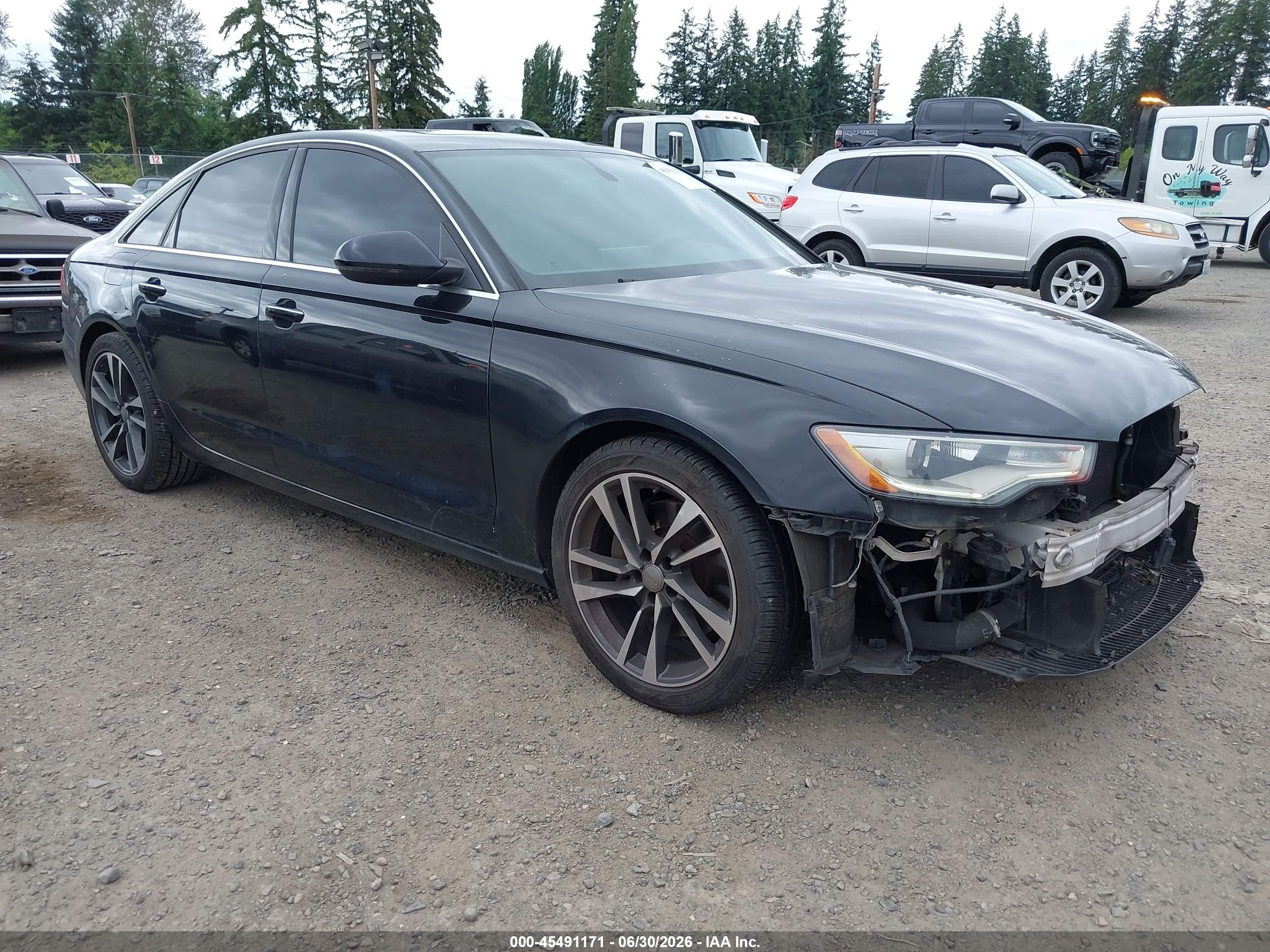 2015 Audi A6 2.0t Premium Black vin: WAUGFAFC1FN035417