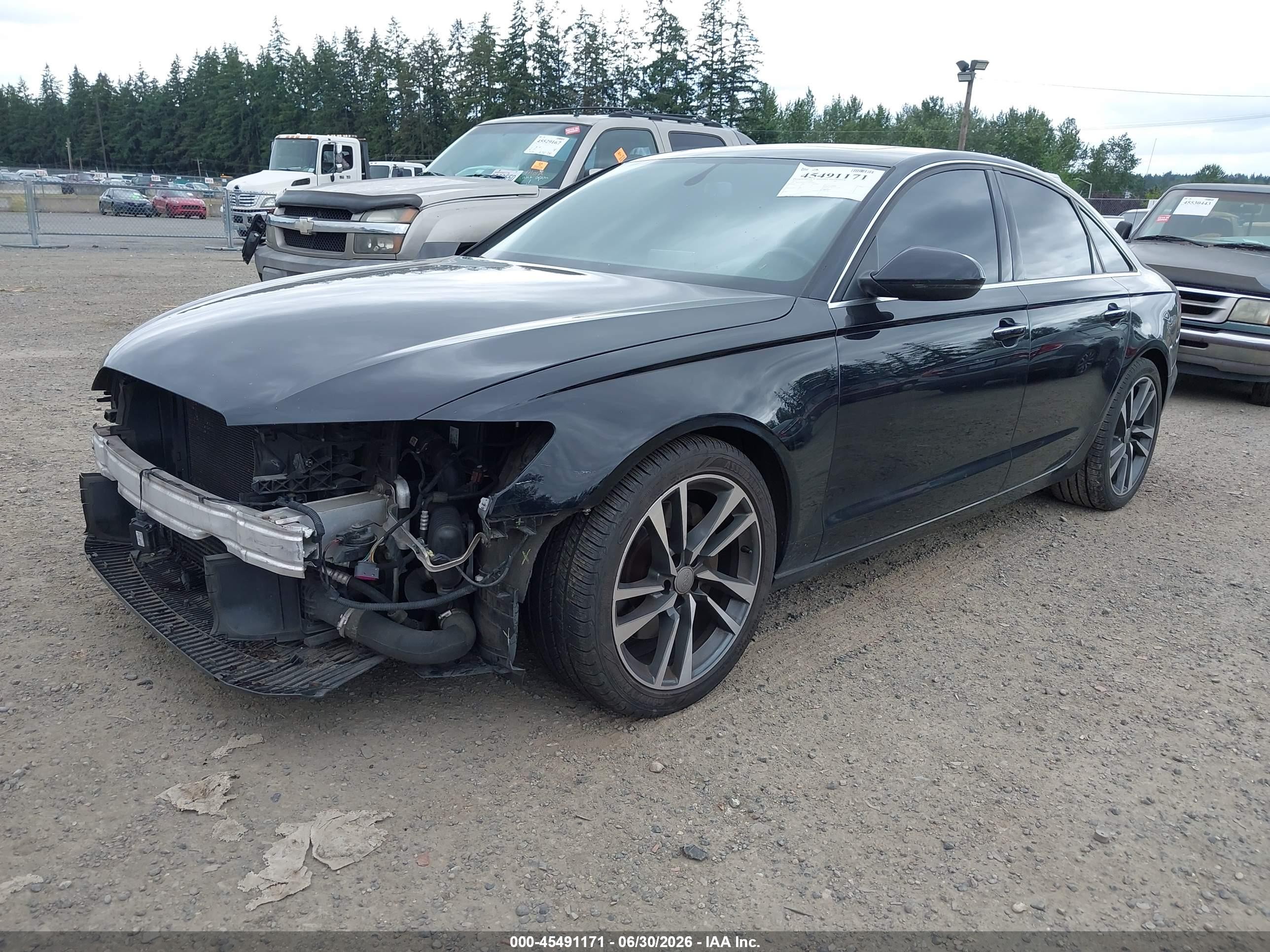 2015 Audi A6 2.0t Premium Black vin: WAUGFAFC1FN035417