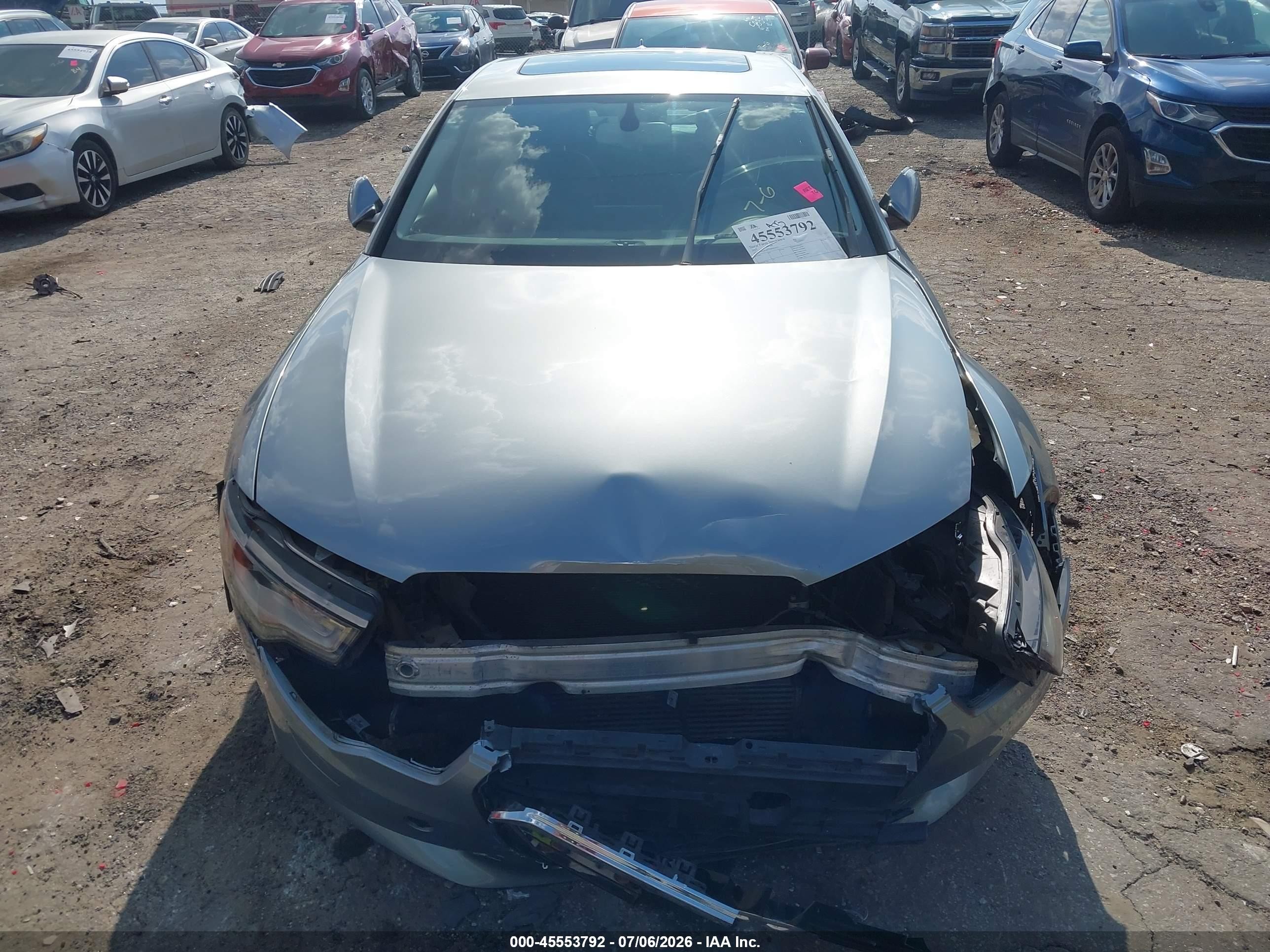 2013 Audi A6 2.0t Premium Silver vin: WAUGFAFC2DN010653
