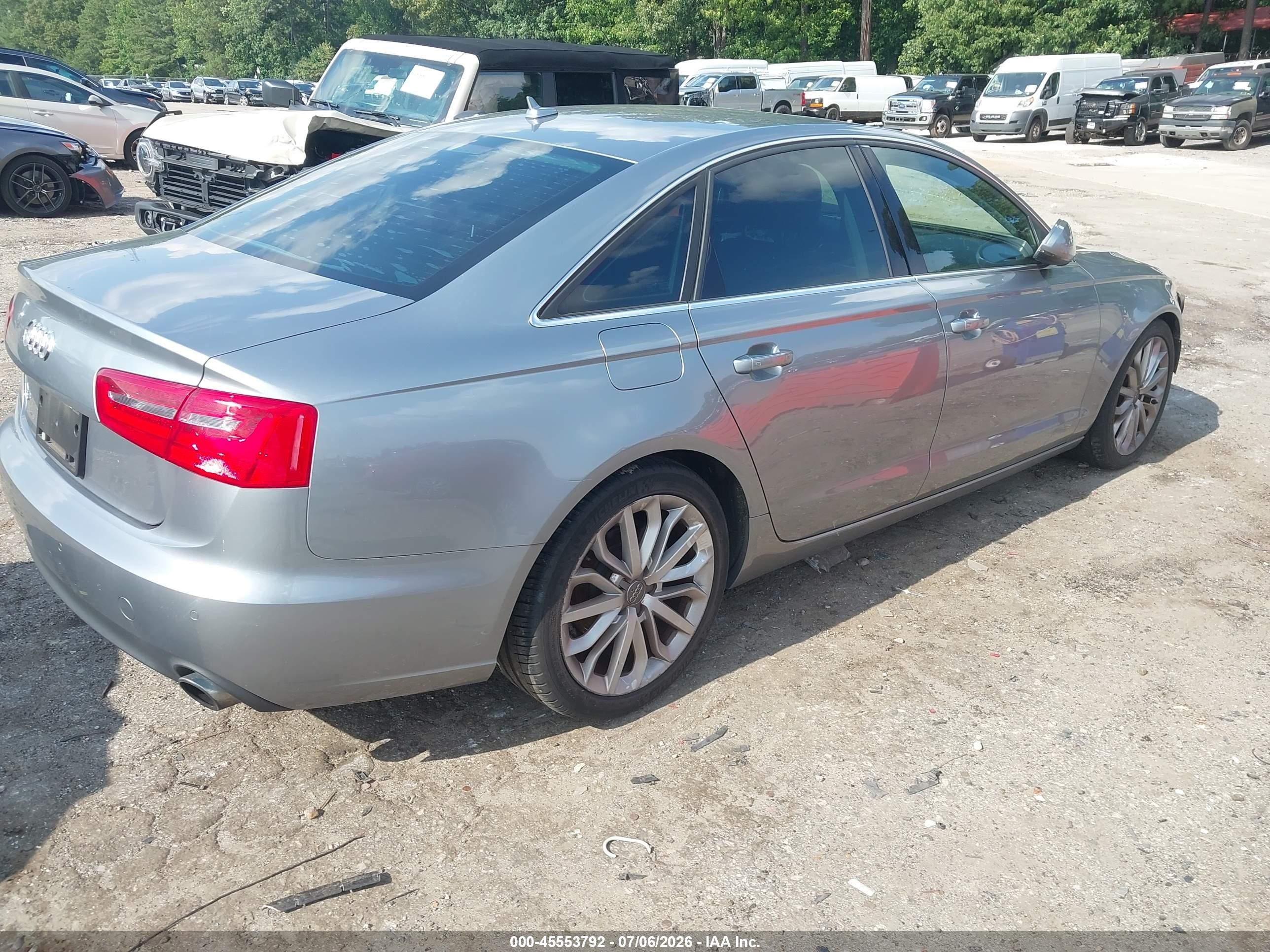 2013 Audi A6 2.0t Premium Silver vin: WAUGFAFC2DN010653