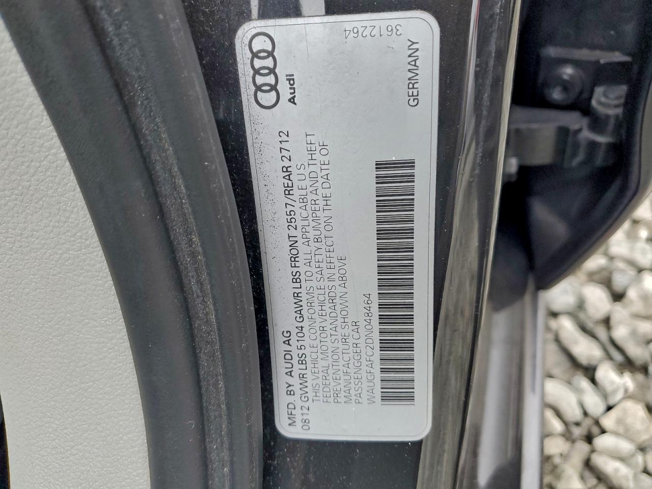 2013 Audi A6 Premium Plus Gray vin: WAUGFAFC2DN048464
