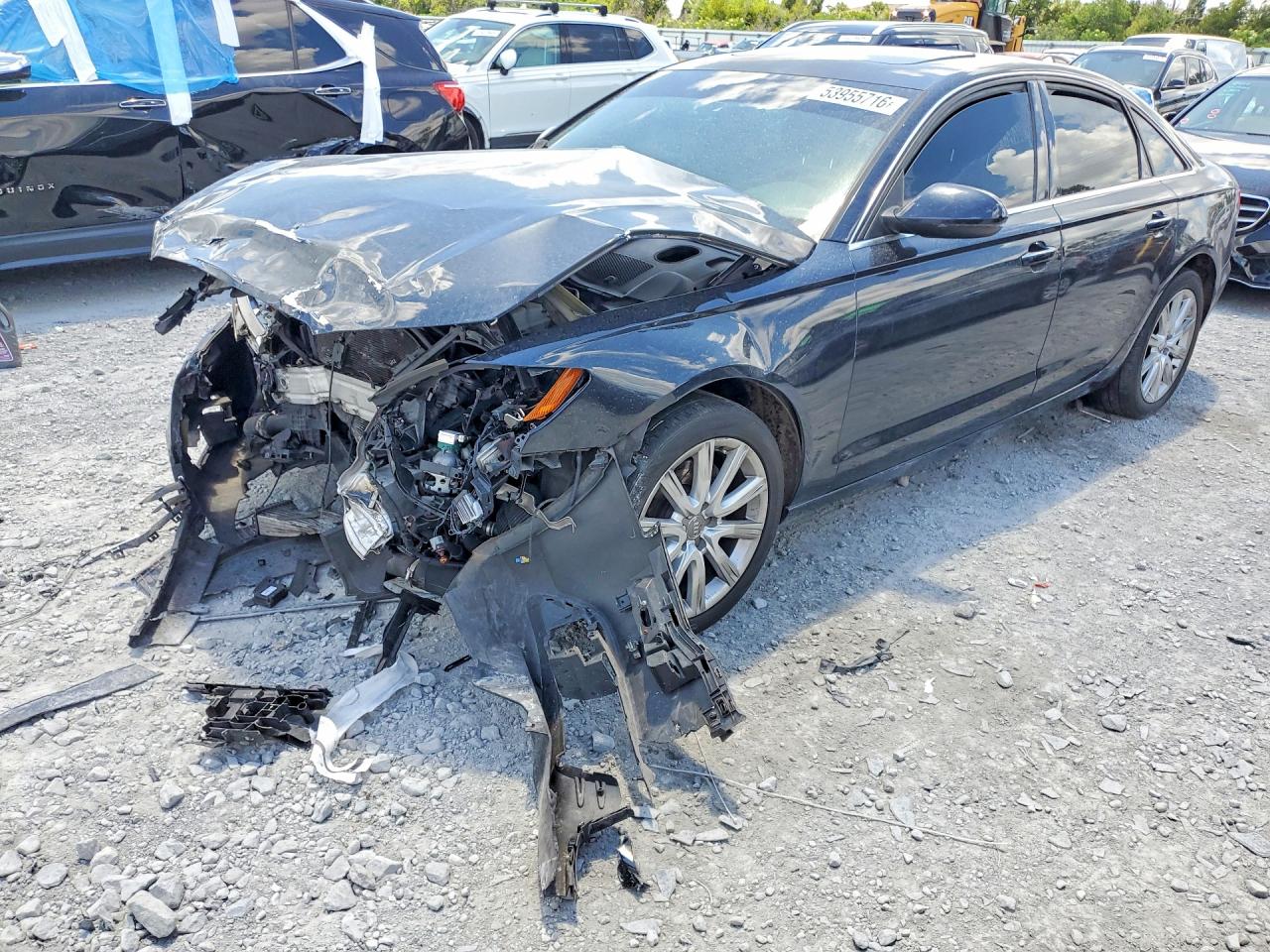 2013 Audi A6 Premium Plus Black vin: WAUGFAFC2DN074353