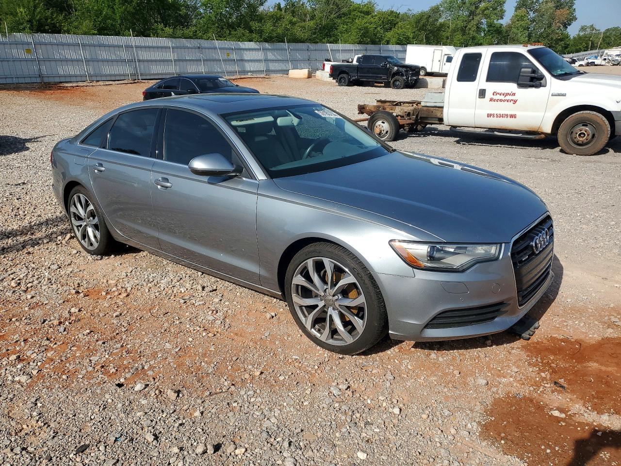 2013 Audi A6 Premium Plus Silver vin: WAUGFAFC2DN088303