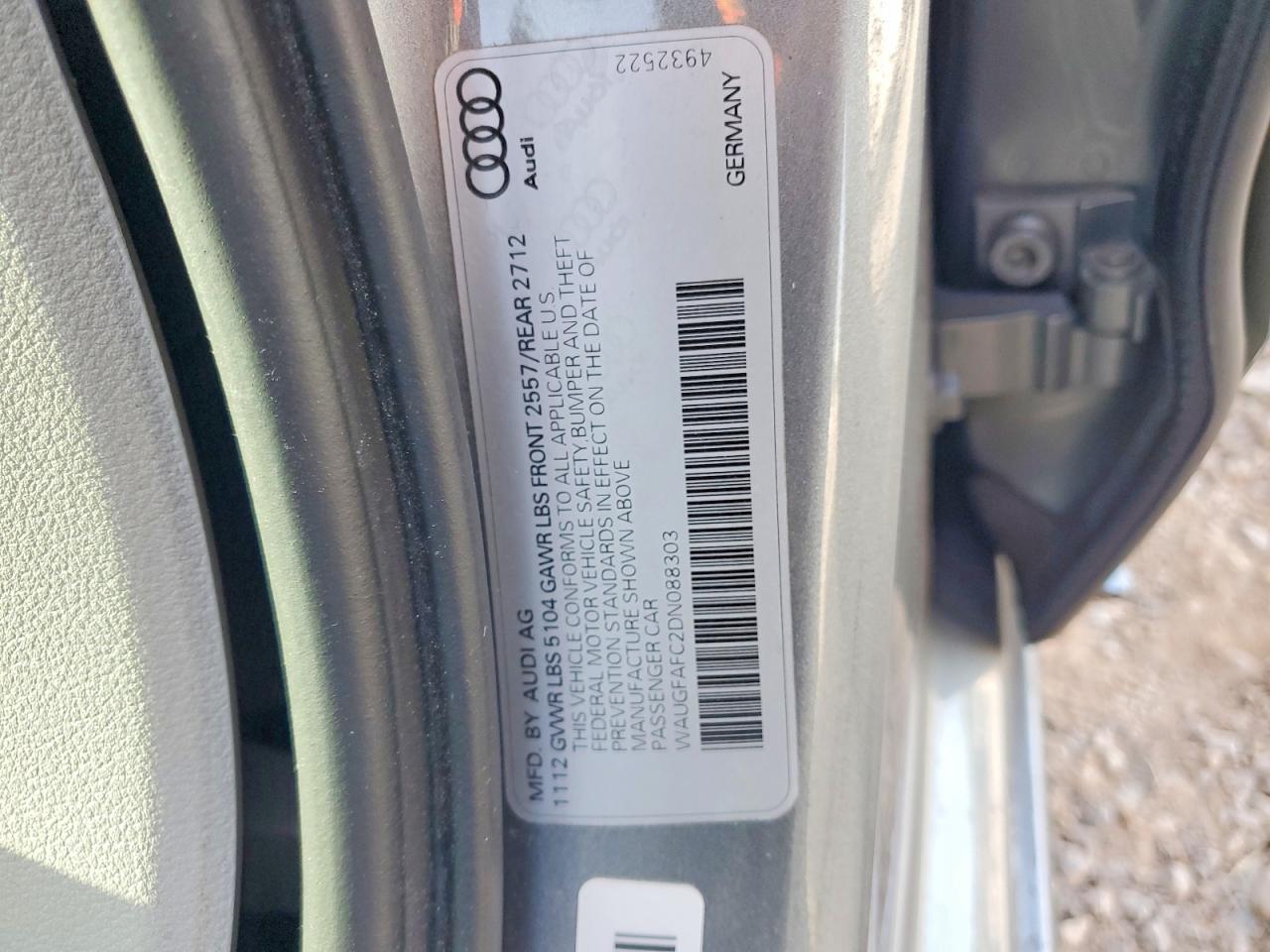 2013 Audi A6 Premium Plus Silver vin: WAUGFAFC2DN088303
