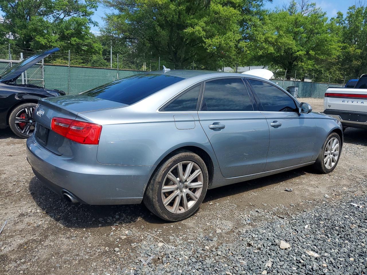 2013 Audi A6 Premium Plus Silver vin: WAUGFAFC2DN142375
