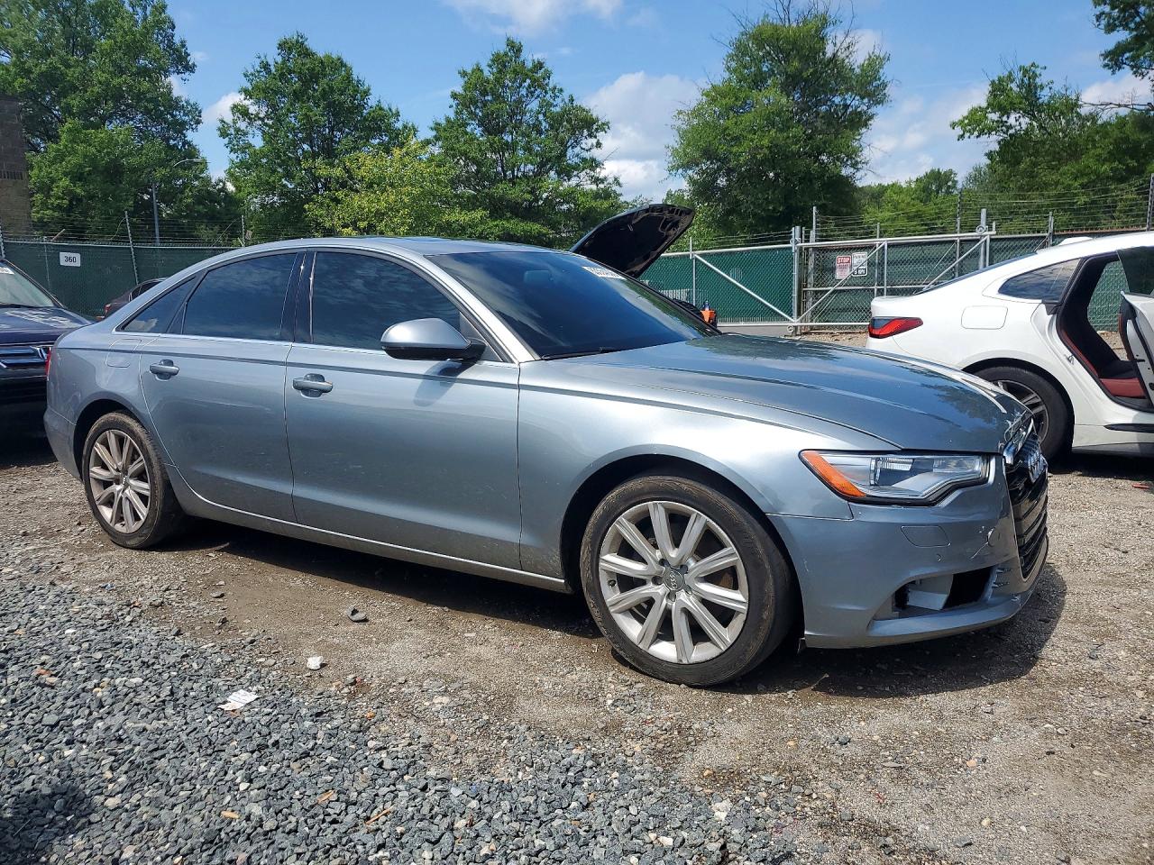 2013 Audi A6 Premium Plus Silver vin: WAUGFAFC2DN142375