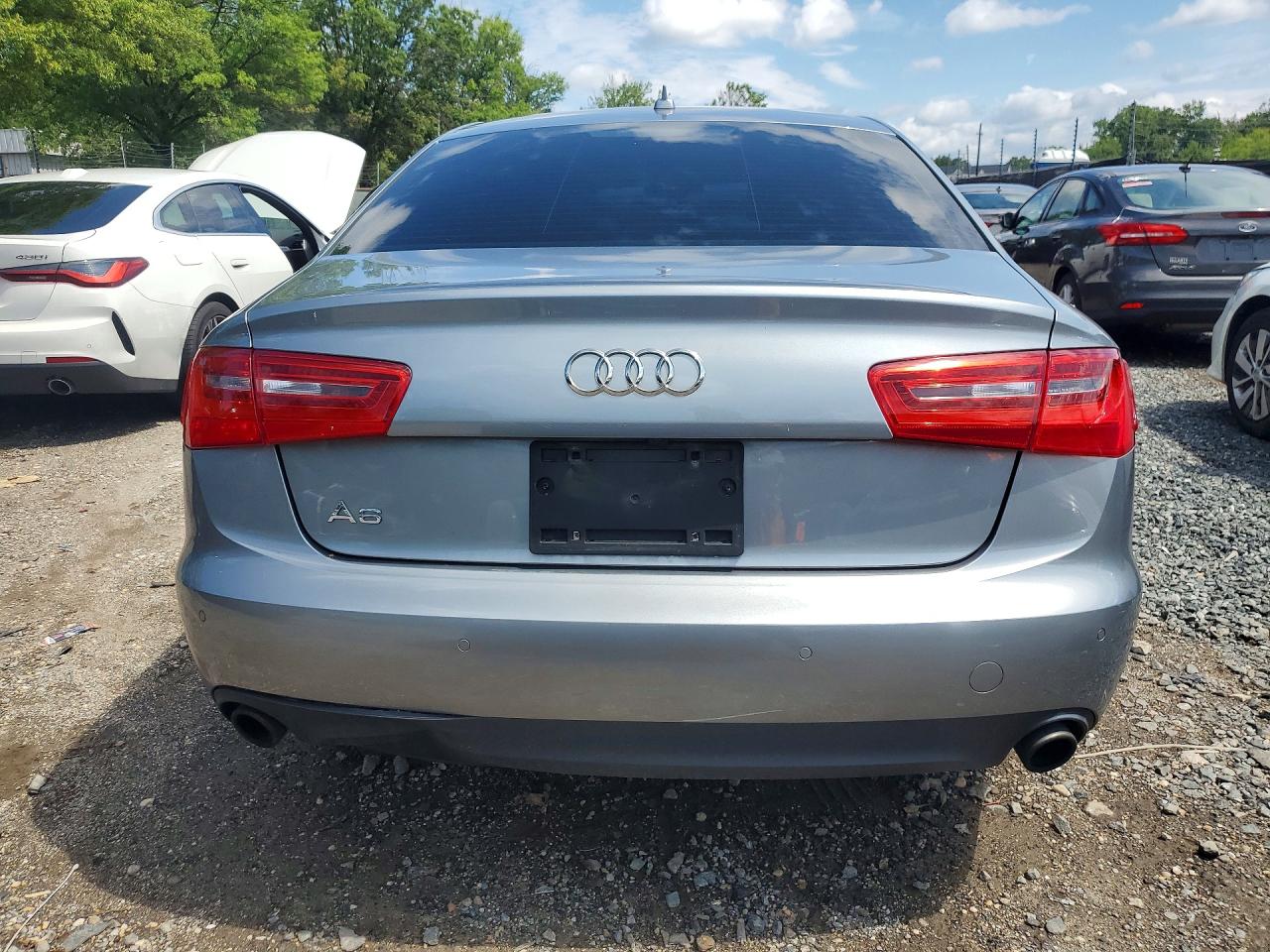 2013 Audi A6 Premium Plus Silver vin: WAUGFAFC2DN142375