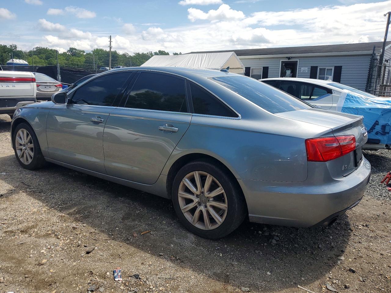 2013 Audi A6 Premium Plus Silver vin: WAUGFAFC2DN142375