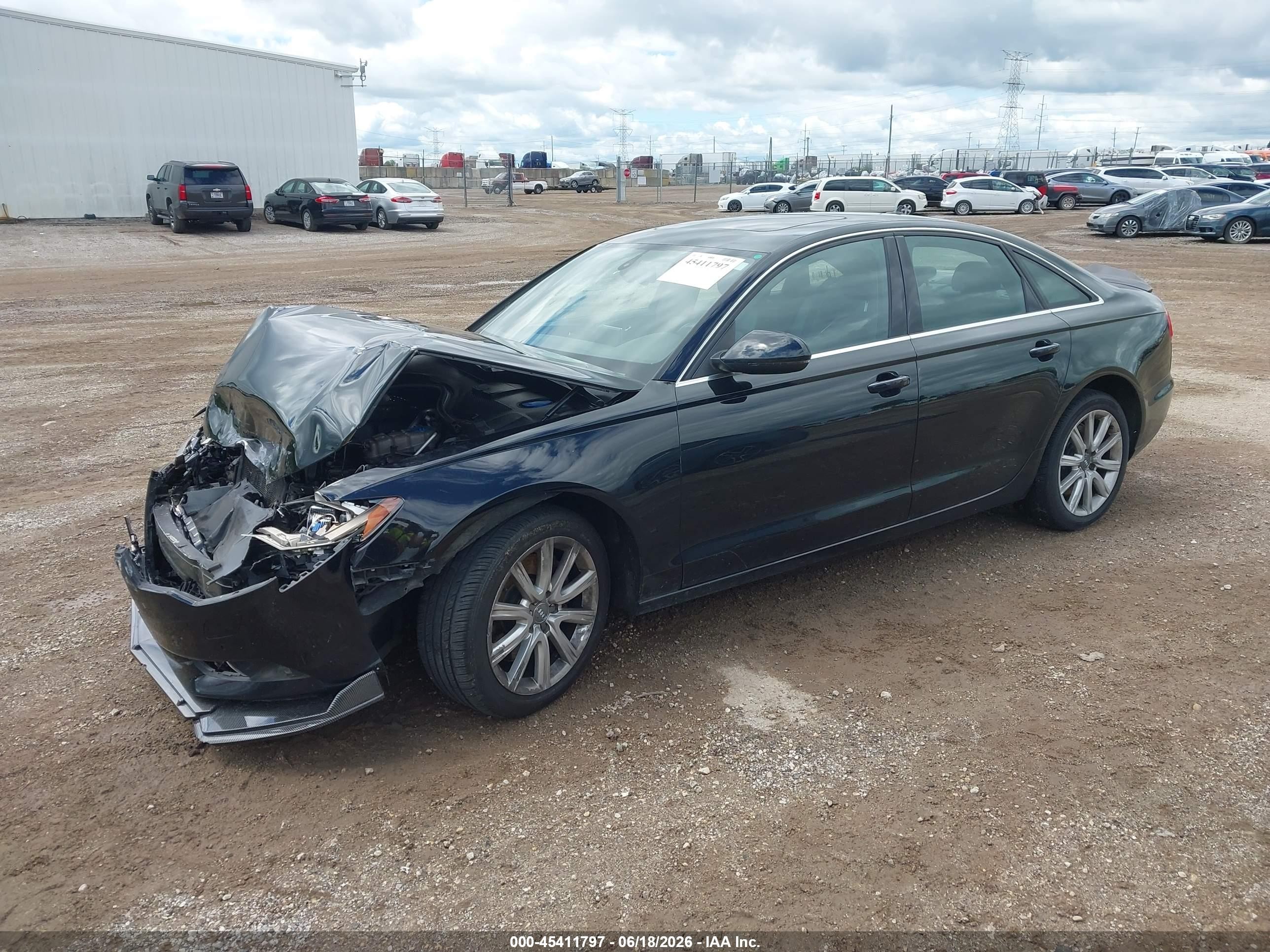 2014 Audi A6 2.0t Premium Black vin: WAUGFAFC2EN012713