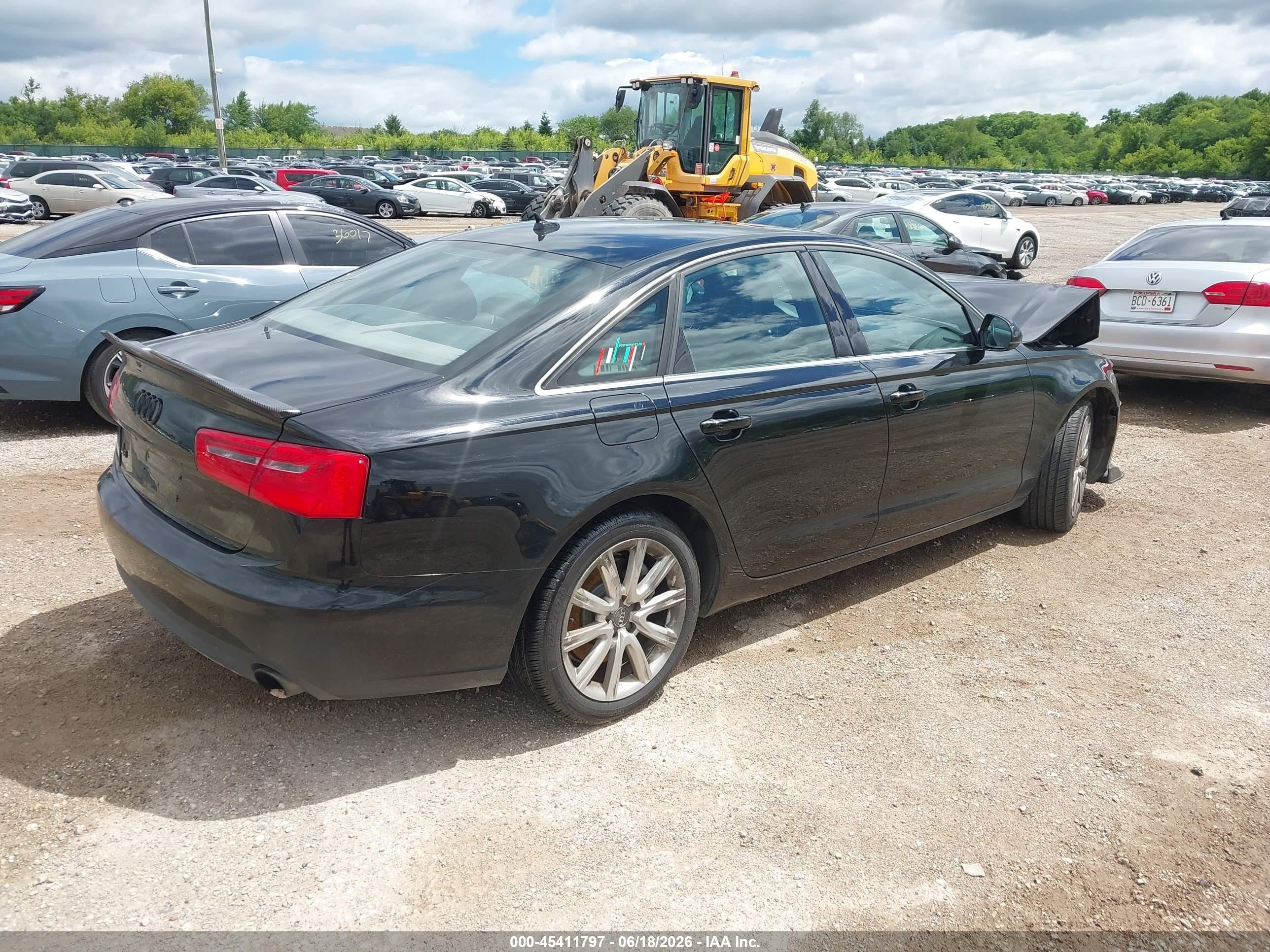 2014 Audi A6 2.0t Premium Black vin: WAUGFAFC2EN012713