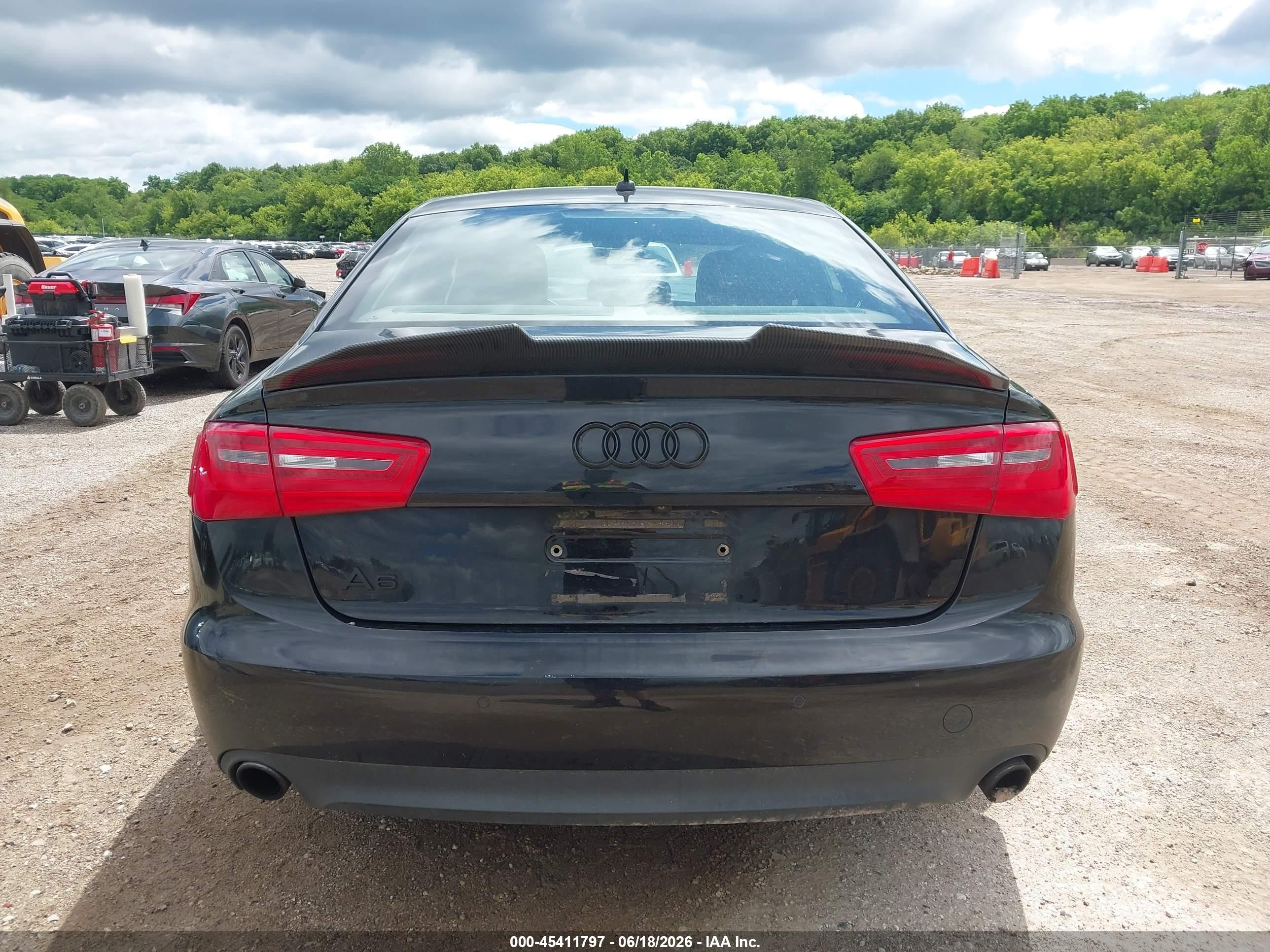 2014 Audi A6 2.0t Premium Black vin: WAUGFAFC2EN012713