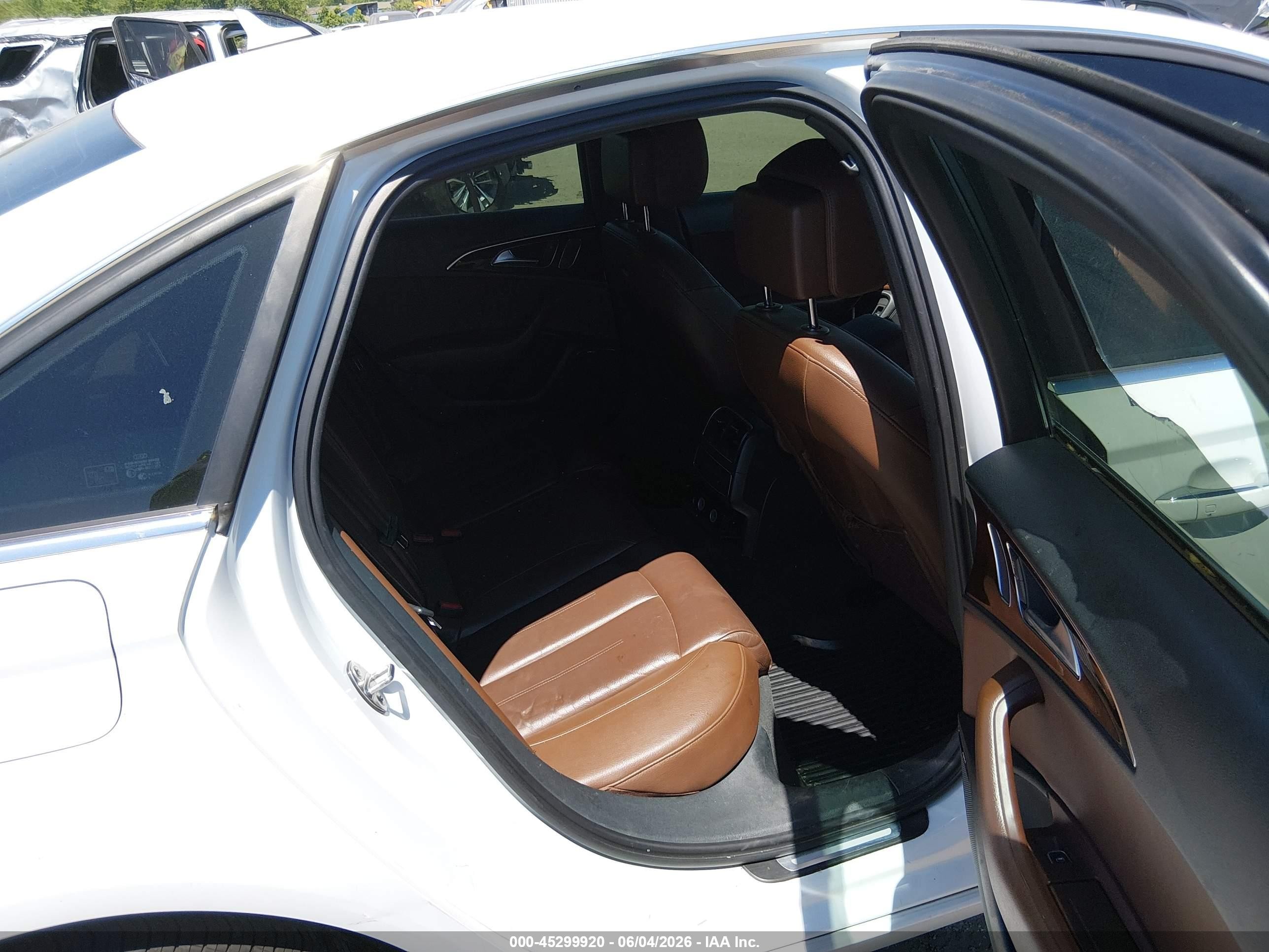 2014 Audi A6 2.0t Premium White vin: WAUGFAFC2EN087234