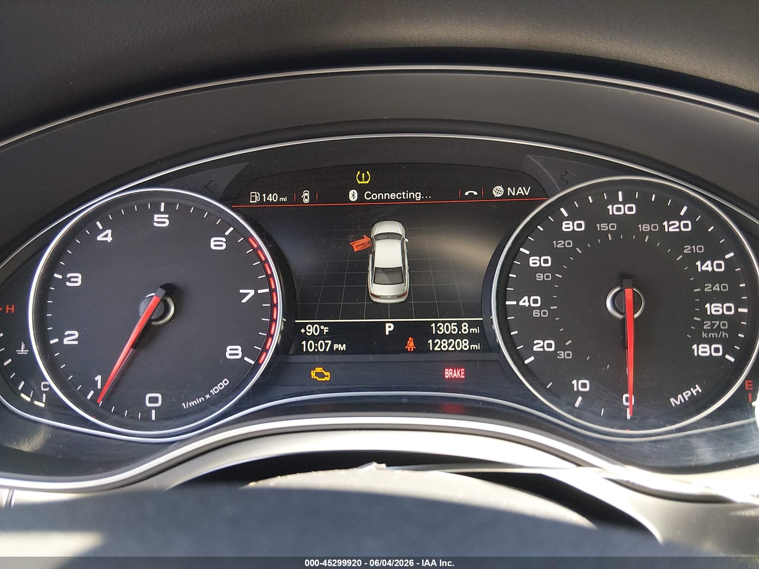 2014 Audi A6 2.0t Premium White vin: WAUGFAFC2EN087234