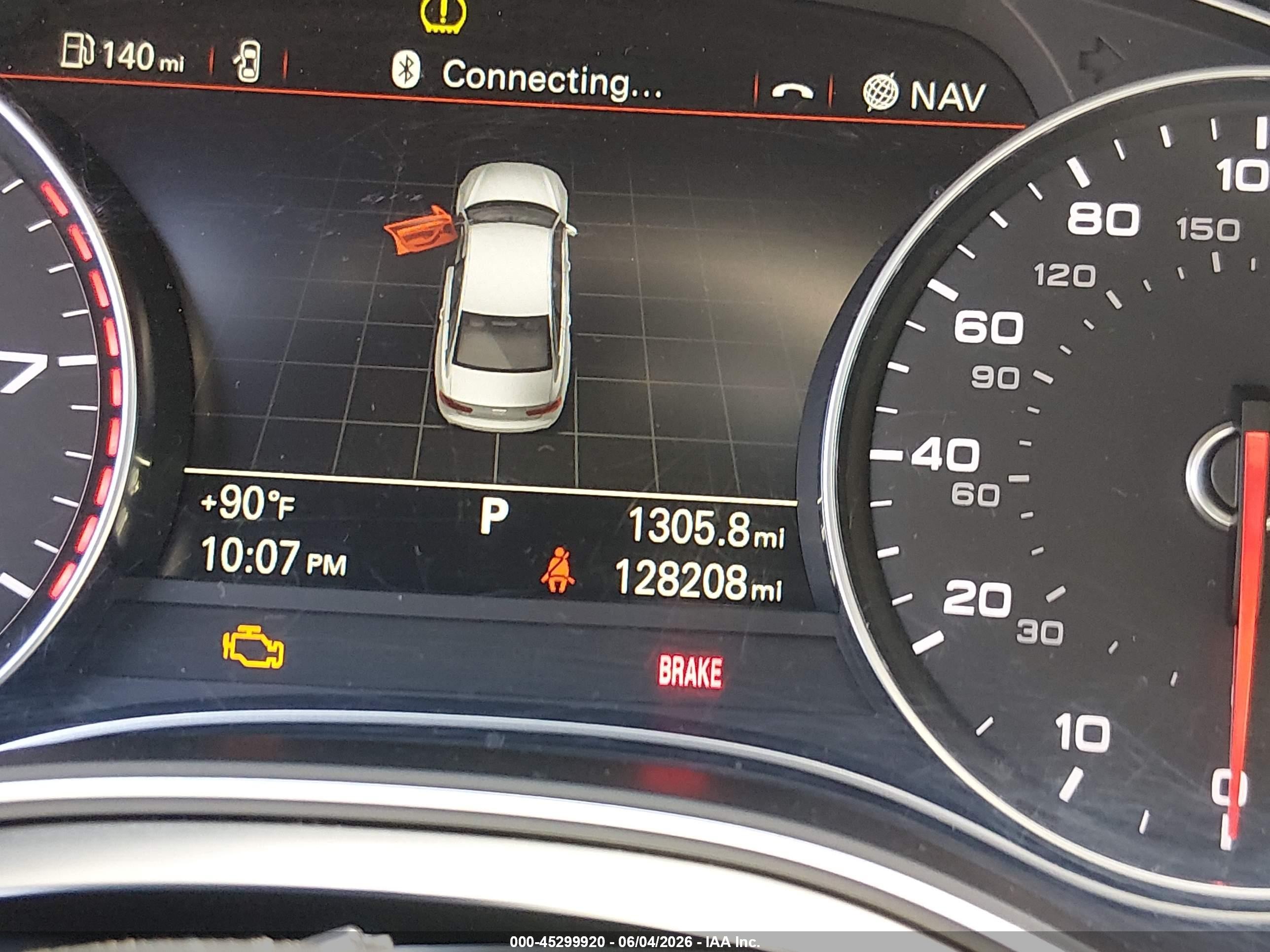 2014 Audi A6 2.0t Premium White vin: WAUGFAFC2EN087234