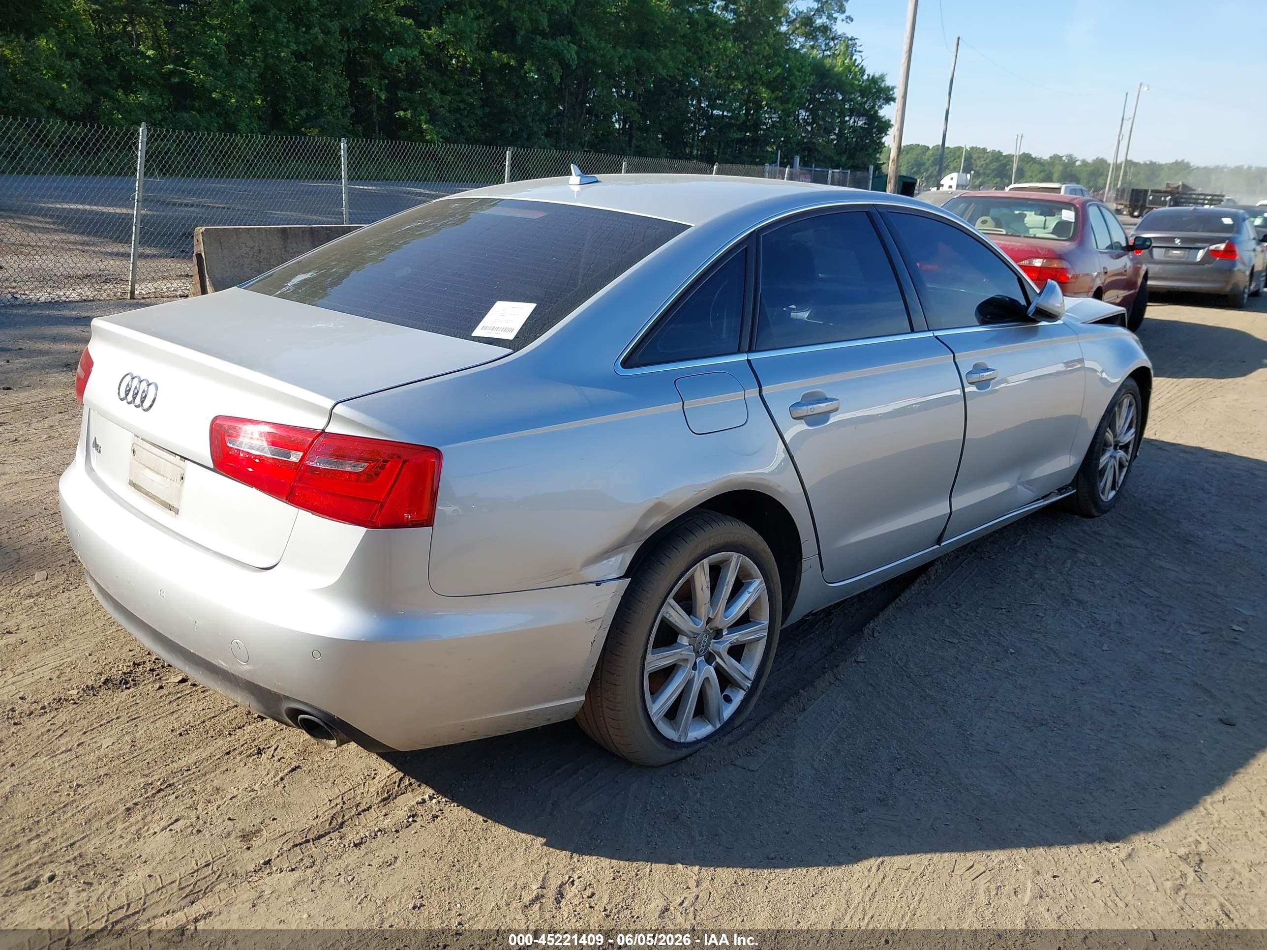 2014 Audi A6 2.0t Premium Серый vin: WAUGFAFC2EN158738
