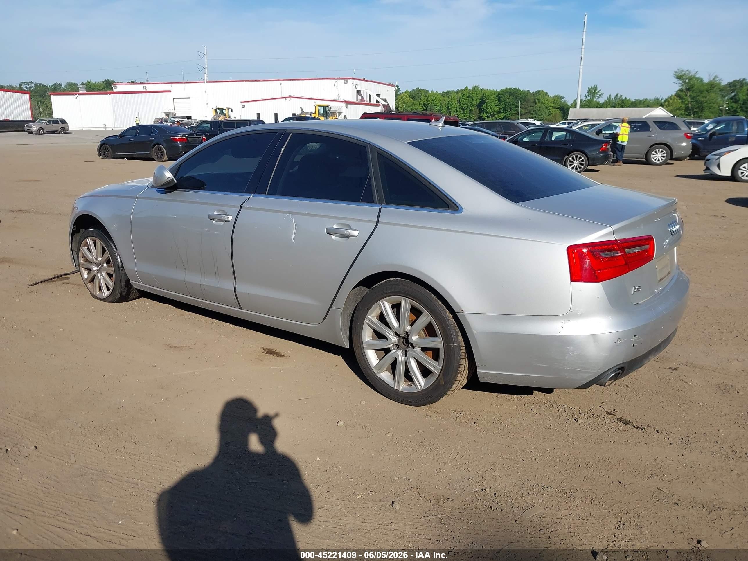 2014 Audi A6 2.0t Premium Серый vin: WAUGFAFC2EN158738