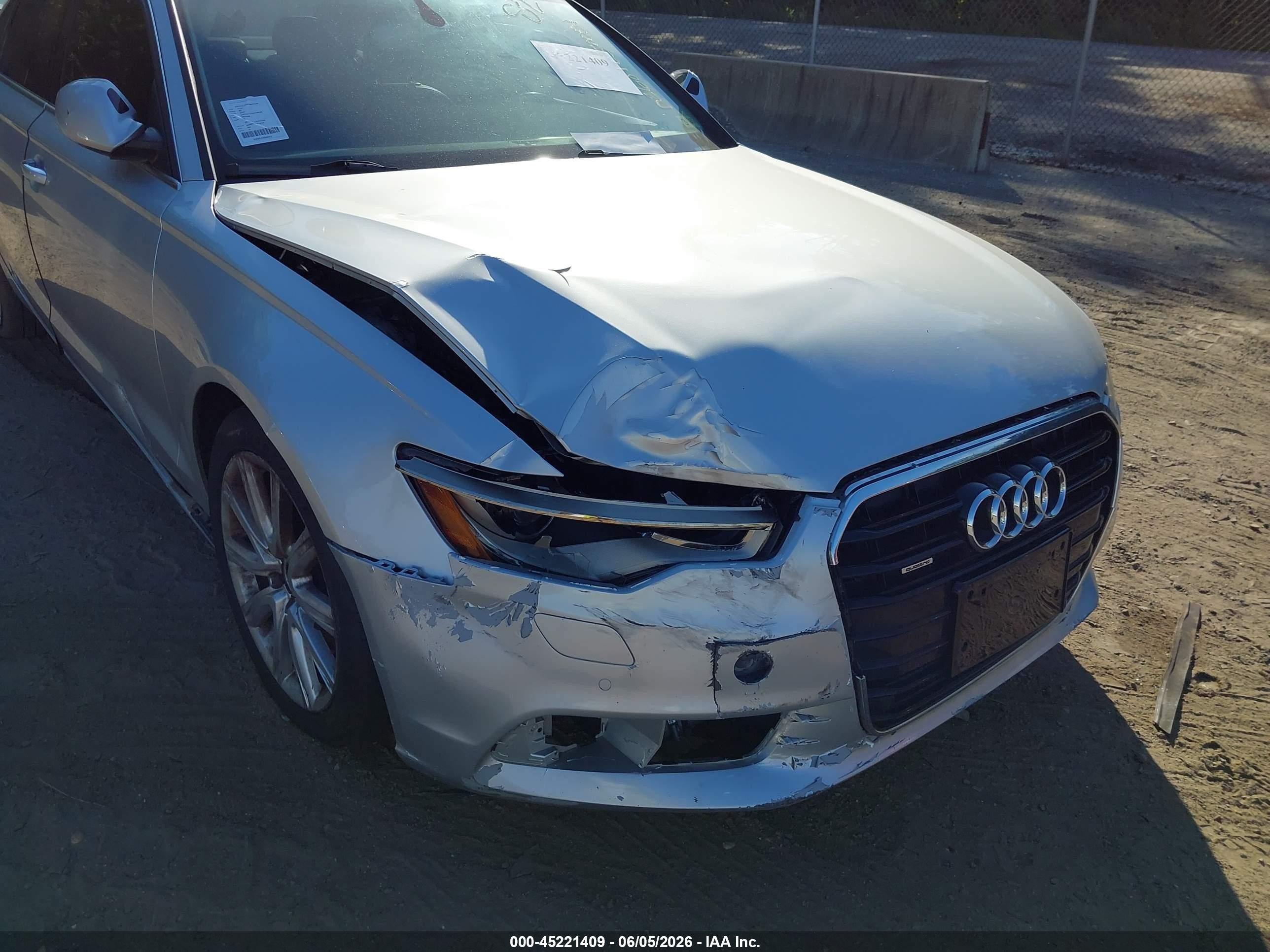 2014 Audi A6 2.0t Premium Серый vin: WAUGFAFC2EN158738