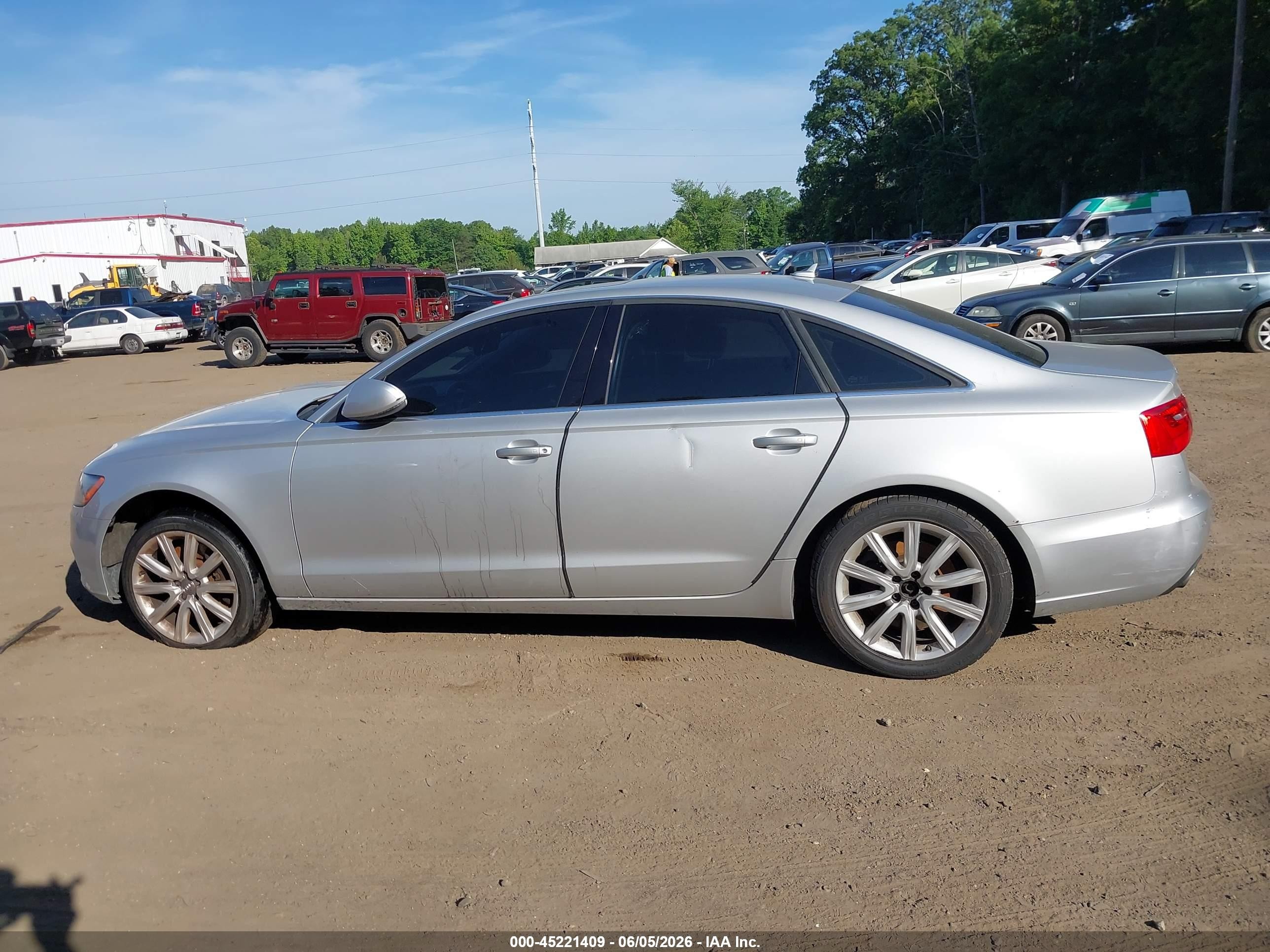 2014 Audi A6 2.0t Premium Серый vin: WAUGFAFC2EN158738