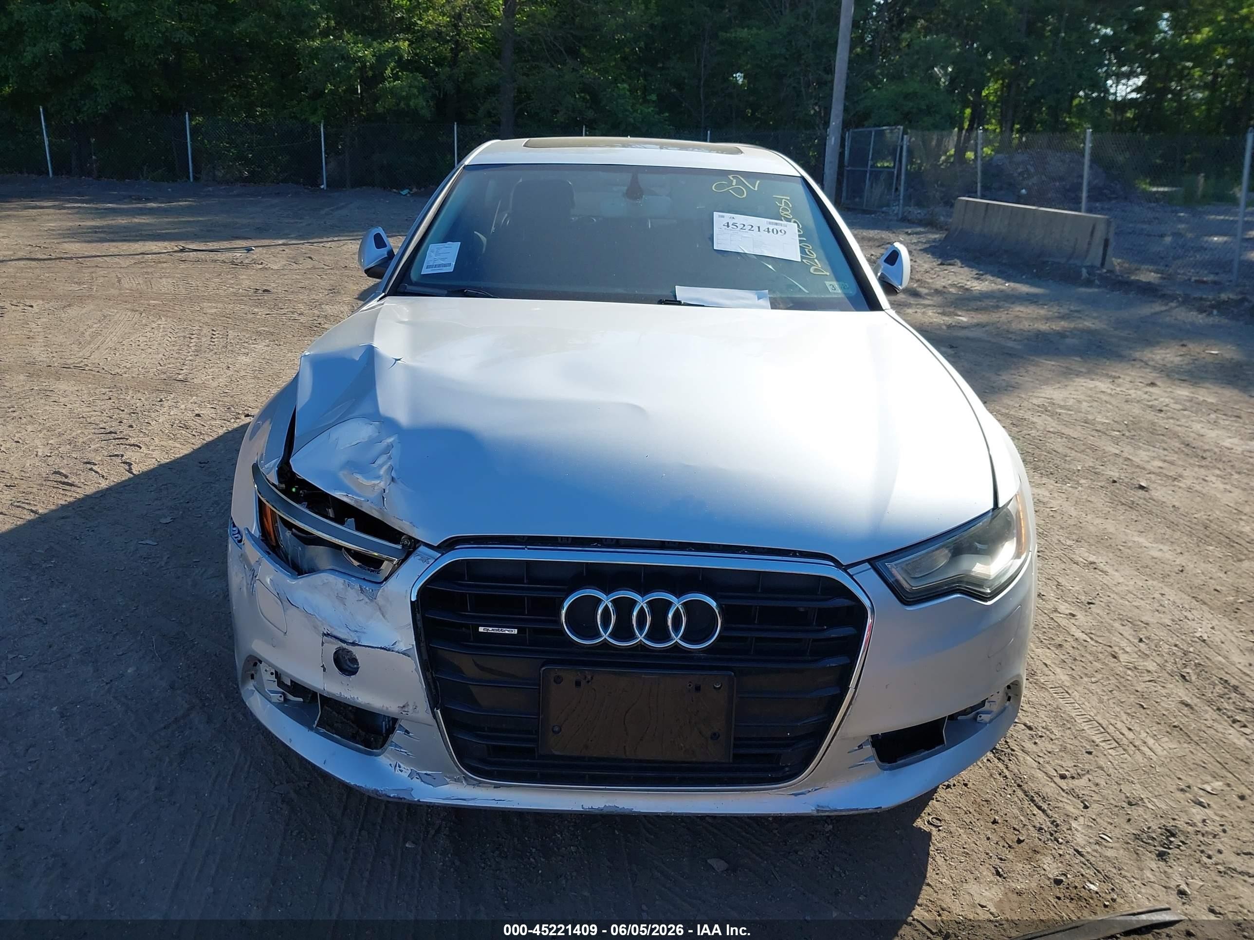 2014 Audi A6 2.0t Premium Серый vin: WAUGFAFC2EN158738