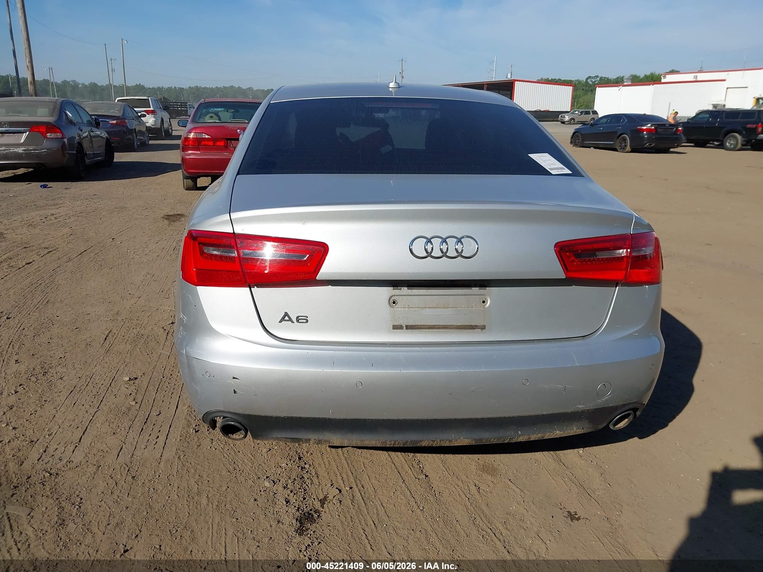2014 Audi A6 2.0t Premium Серый vin: WAUGFAFC2EN158738