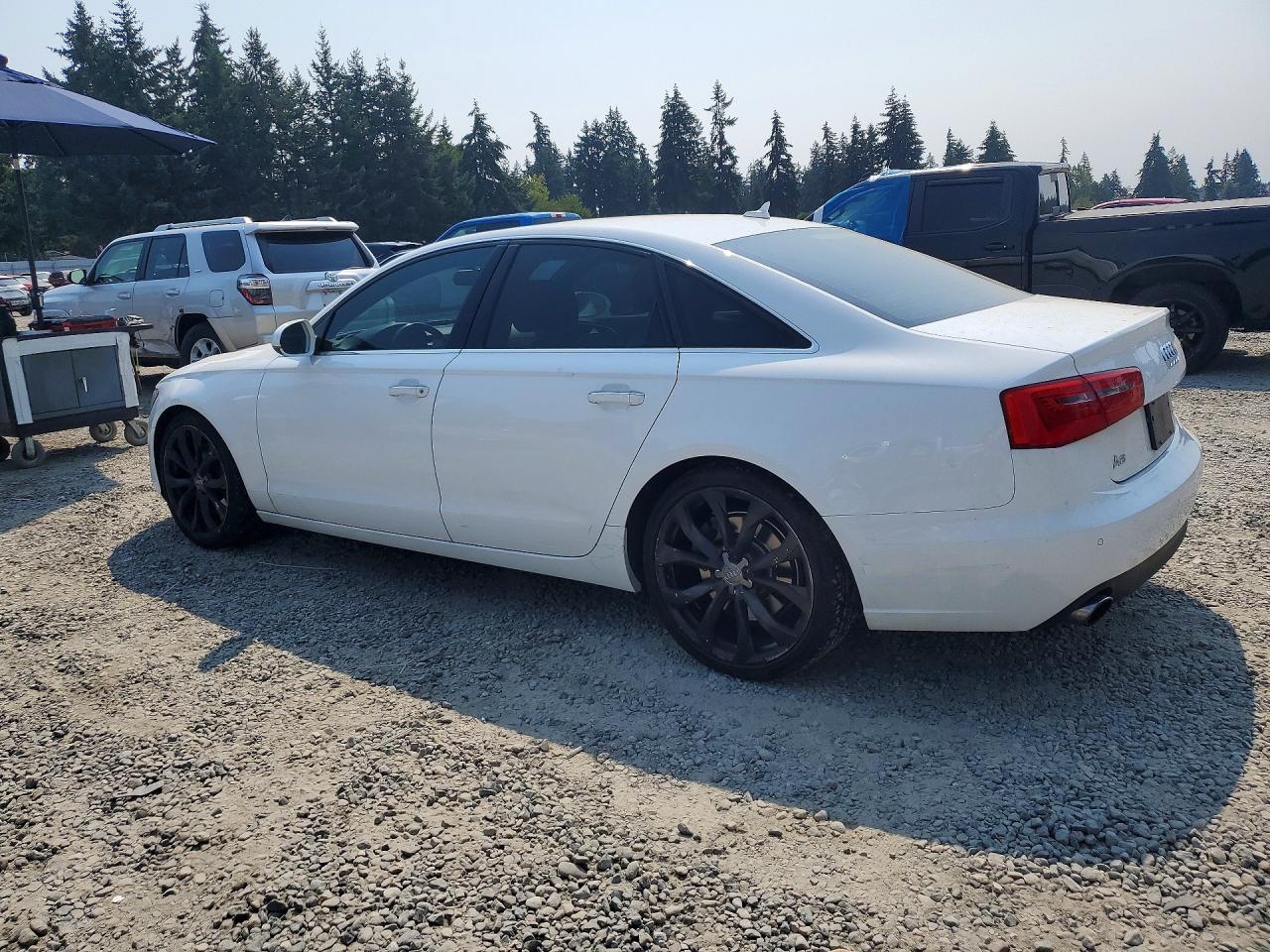 2015 Audi A6 Premium Plus White vin: WAUGFAFC2FN016956