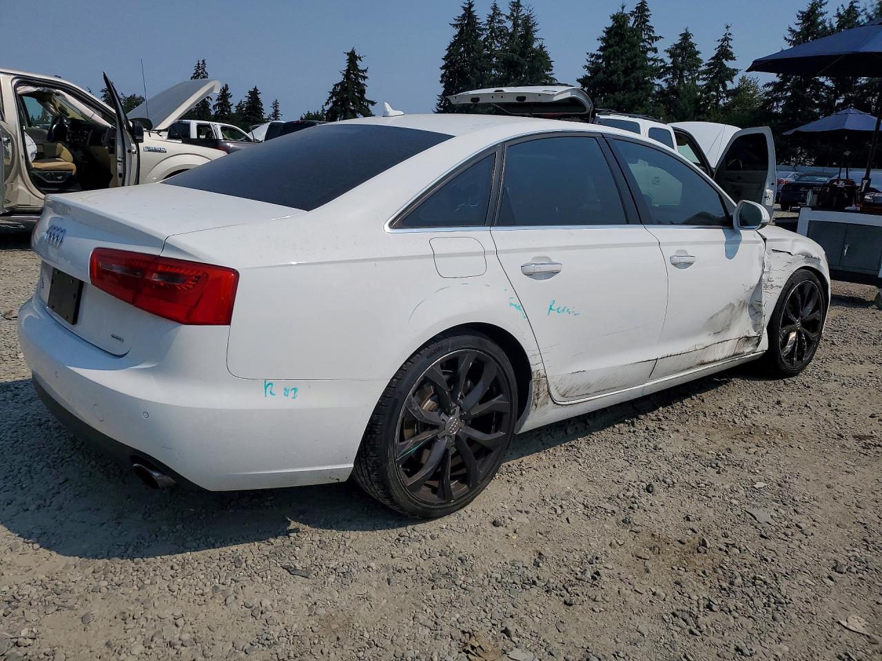 2015 Audi A6 Premium Plus White vin: WAUGFAFC2FN016956