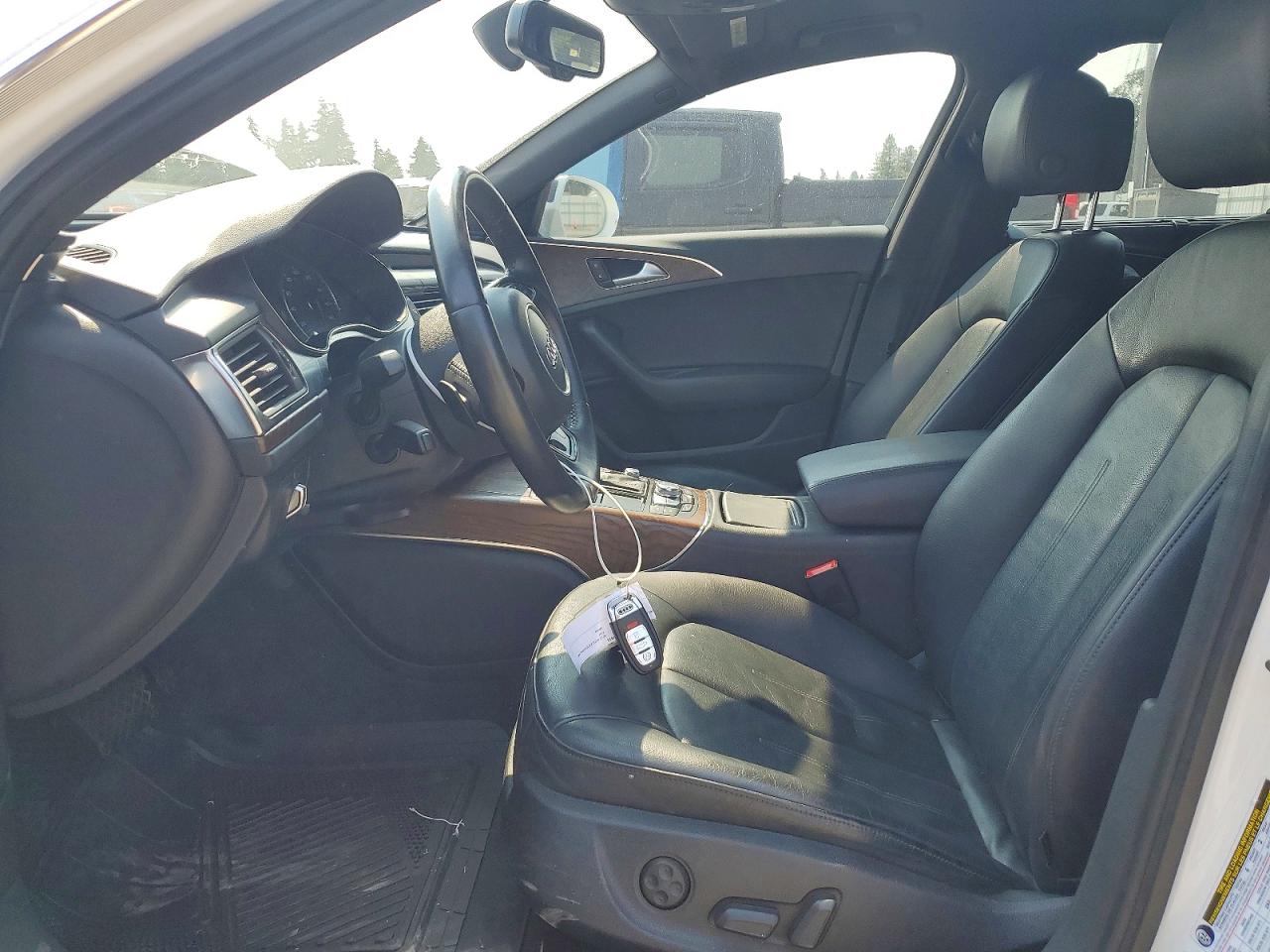 2015 Audi A6 Premium Plus White vin: WAUGFAFC2FN016956