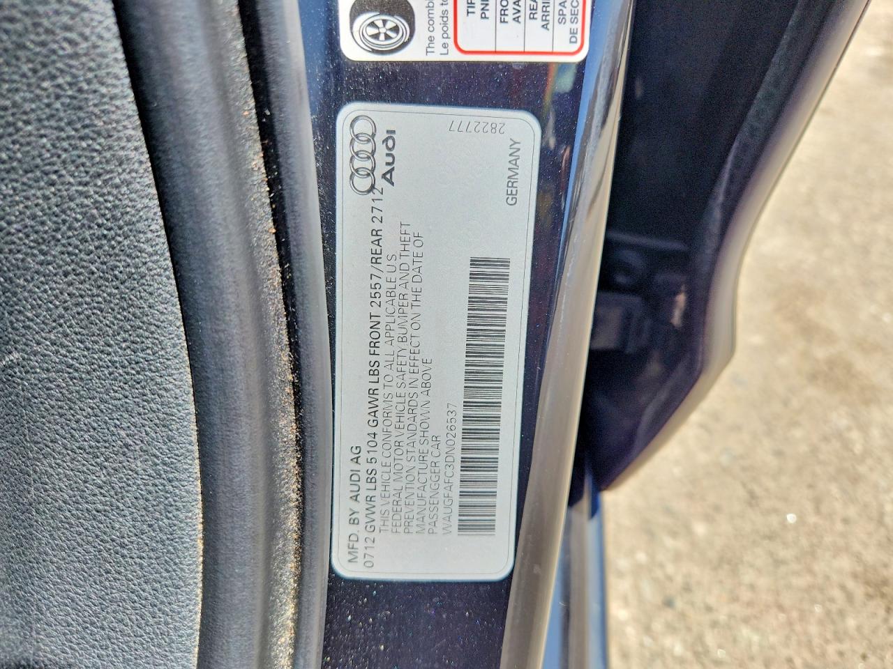 2013 Audi A6 Premium Plus Черный vin: WAUGFAFC3DN026537