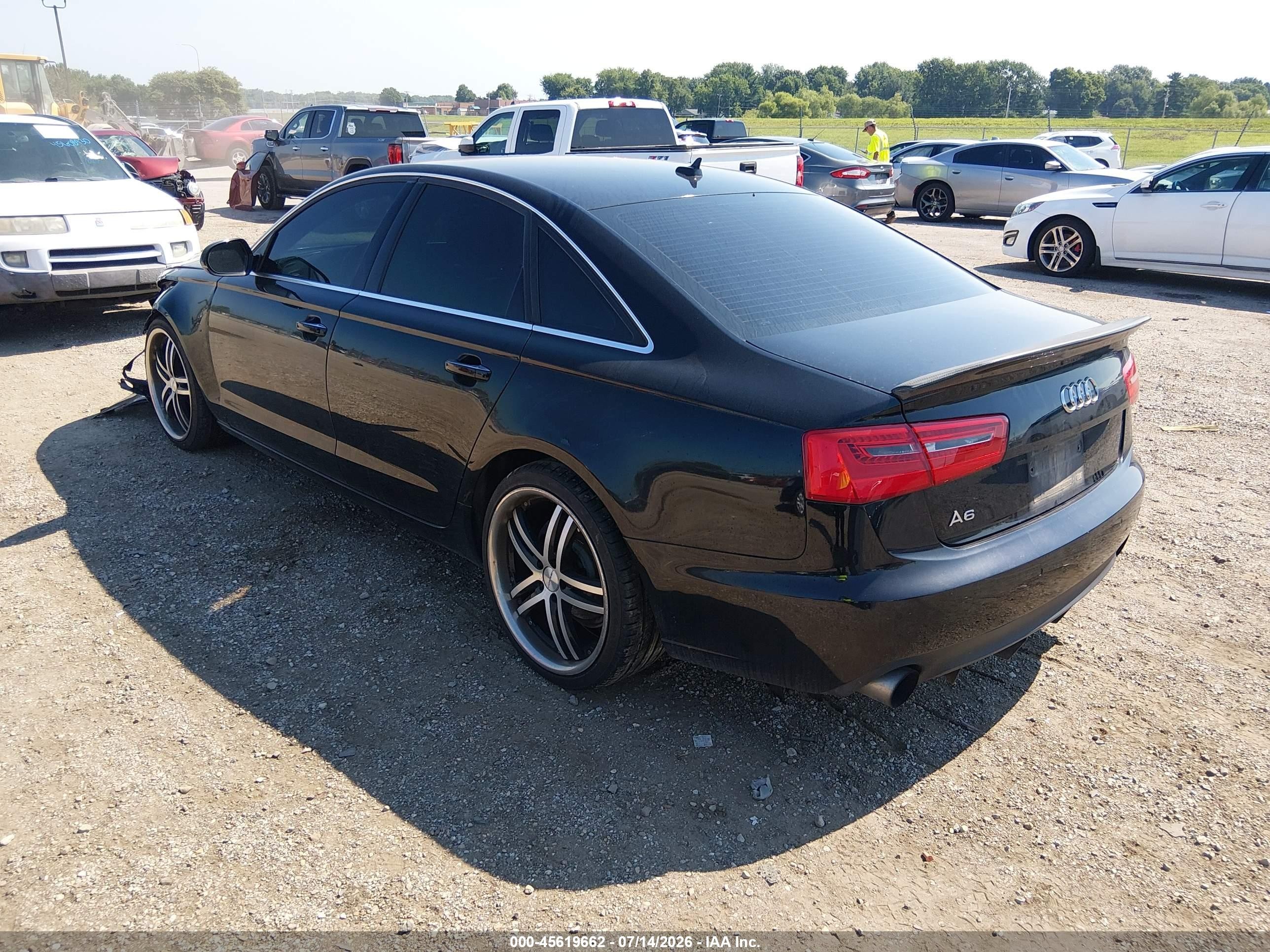 2013 Audi A6 2.0t Premium Black vin: WAUGFAFC3DN060753