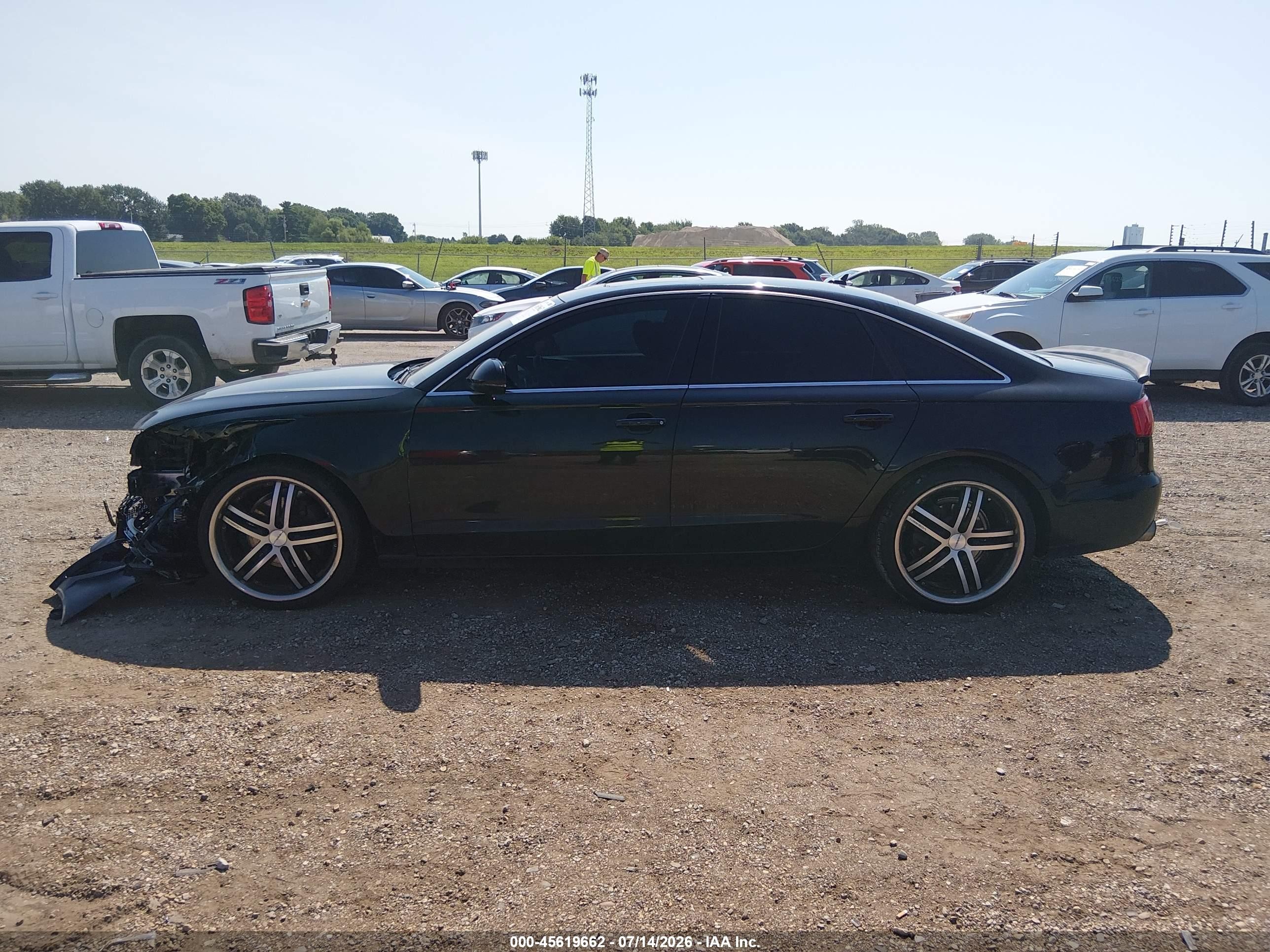 2013 Audi A6 2.0t Premium Black vin: WAUGFAFC3DN060753
