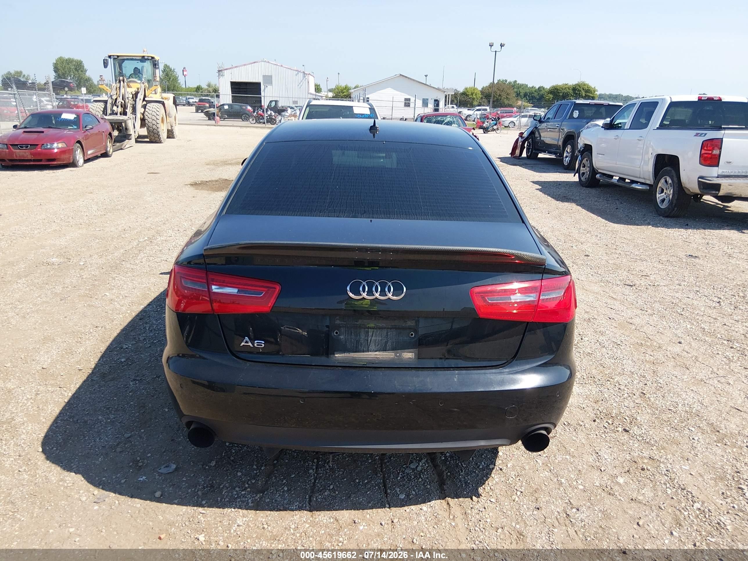2013 Audi A6 2.0t Premium Black vin: WAUGFAFC3DN060753
