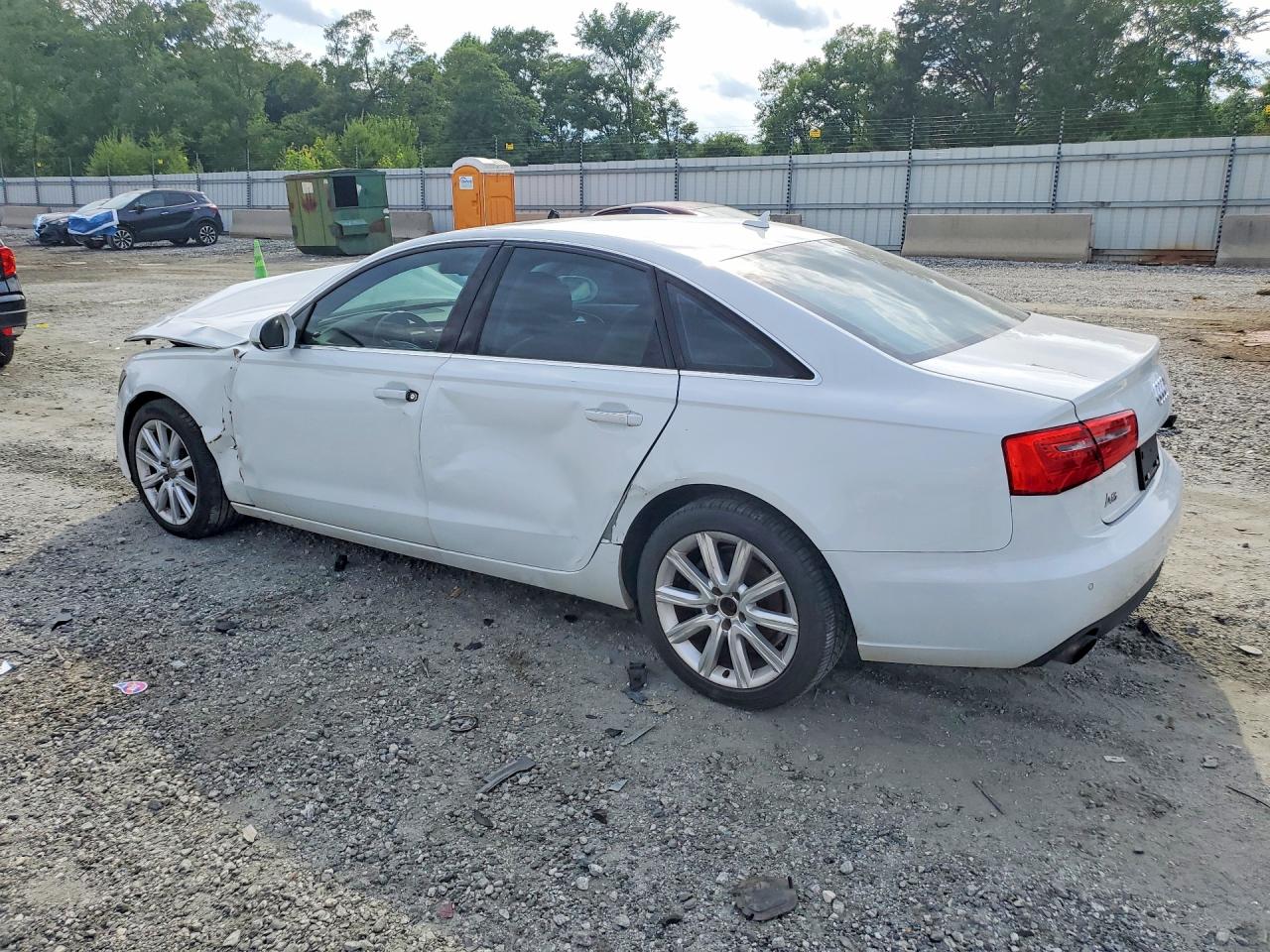 2013 Audi A6 Premium Plus White vin: WAUGFAFC3DN068559