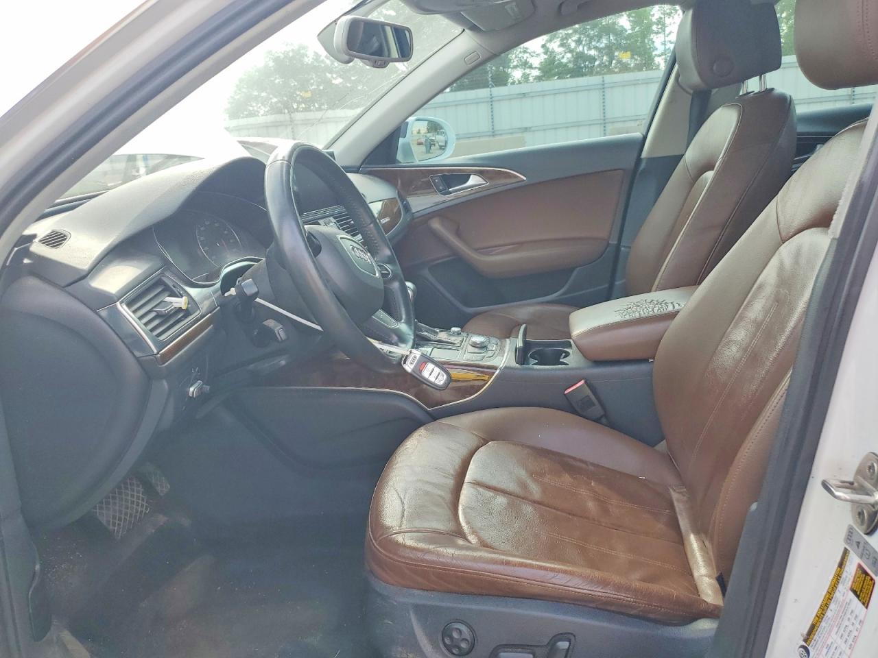 2013 Audi A6 Premium Plus White vin: WAUGFAFC3DN068559