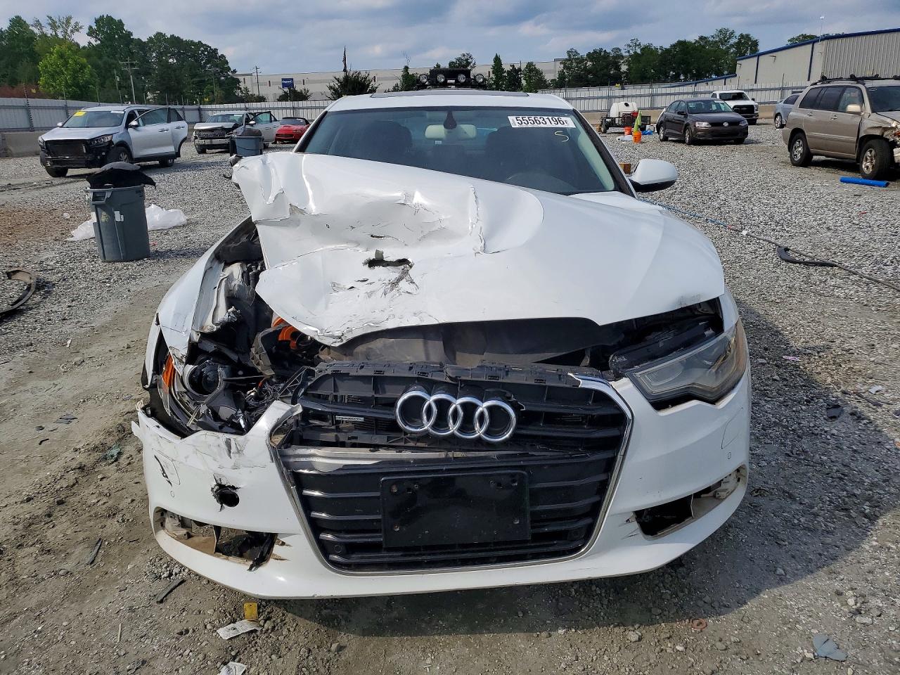2013 Audi A6 Premium Plus White vin: WAUGFAFC3DN068559