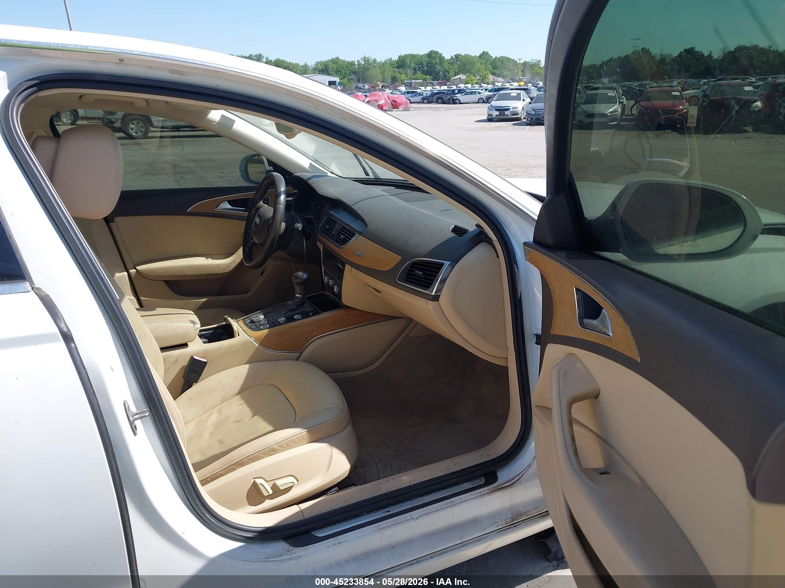 2013 Audi A6 2.0t Premium White vin: WAUGFAFC3DN080680