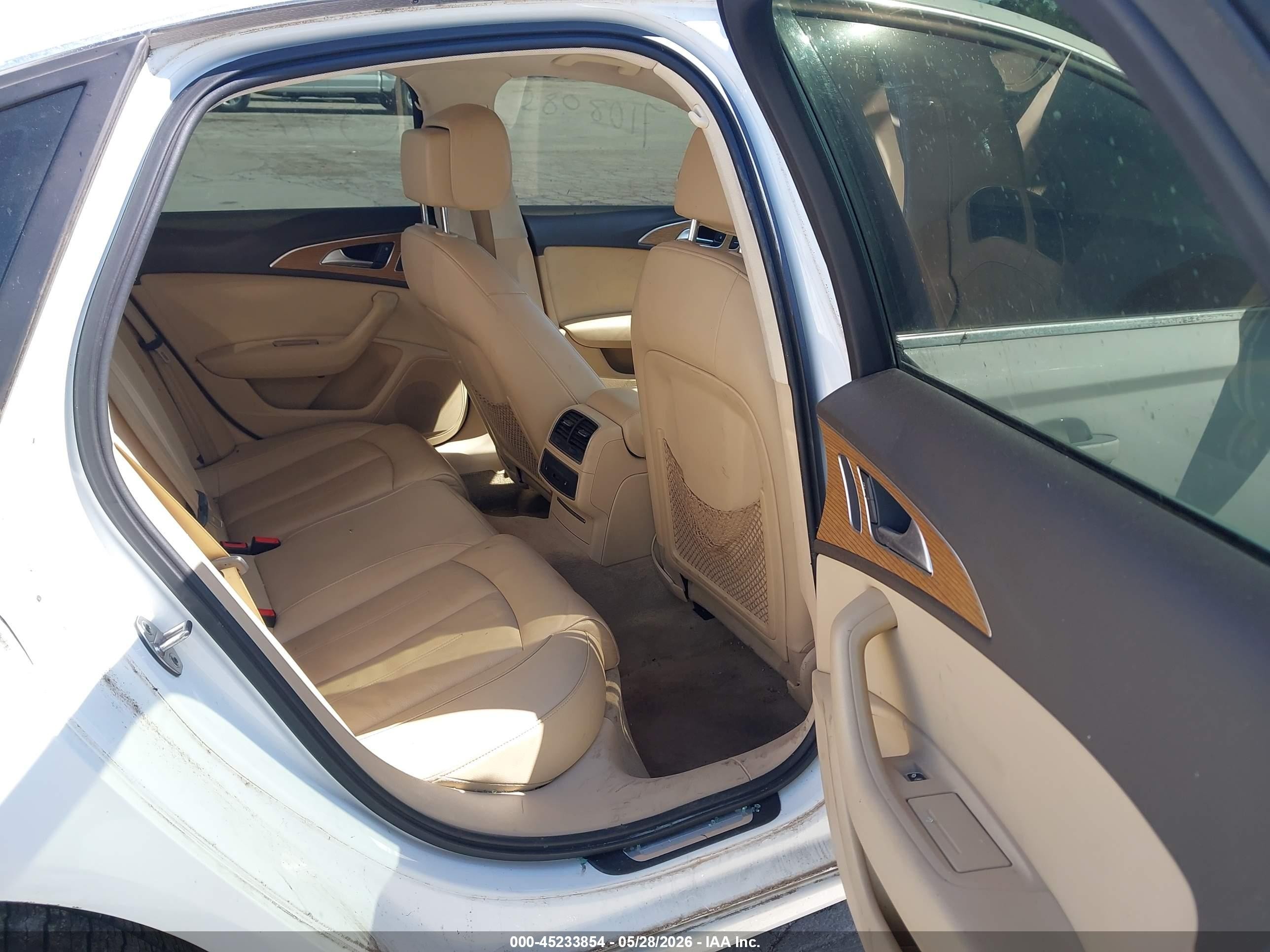 2013 Audi A6 2.0t Premium White vin: WAUGFAFC3DN080680