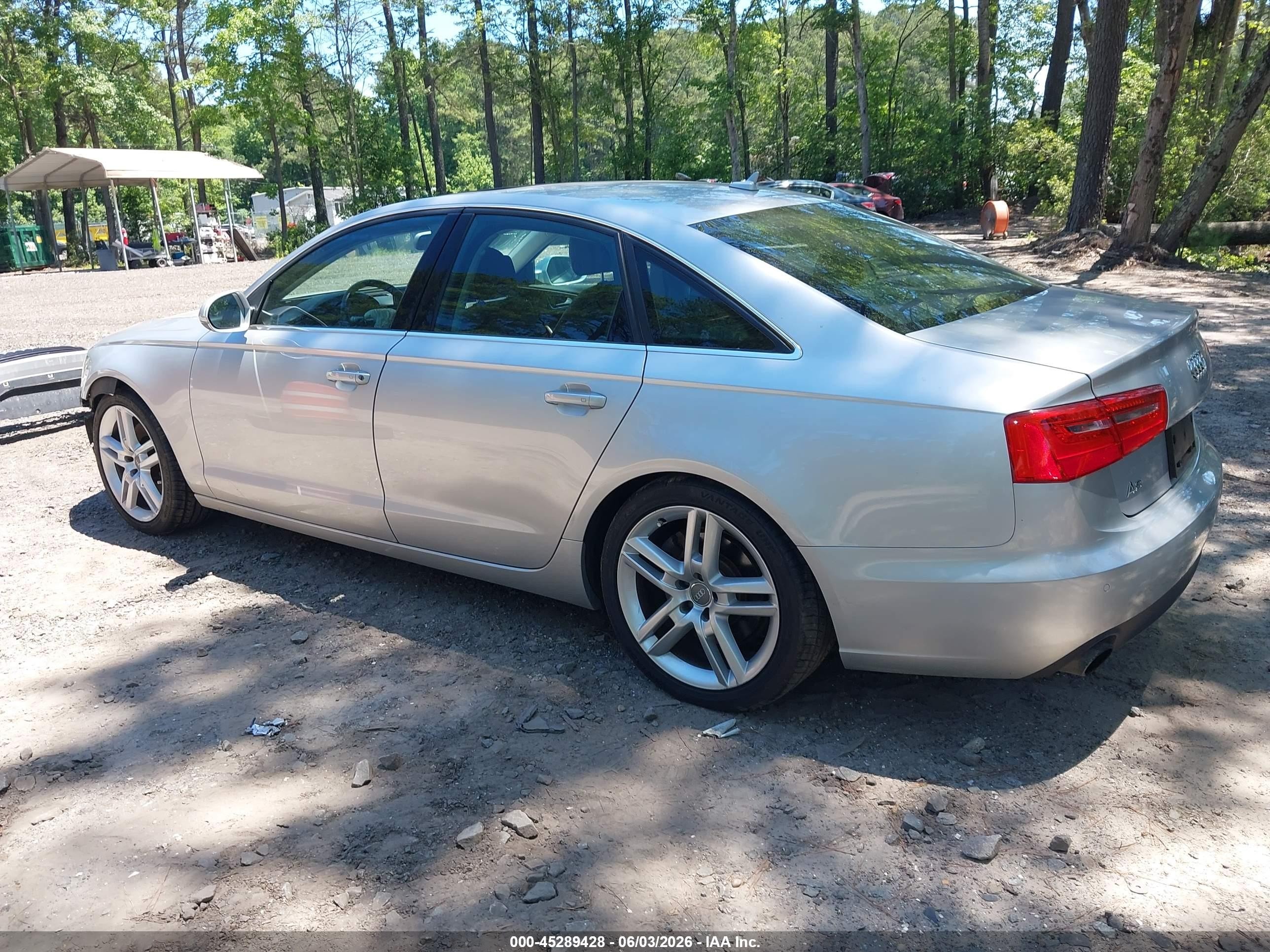 2014 Audi A6 2.0t Premium Silver vin: WAUGFAFC3EN042089
