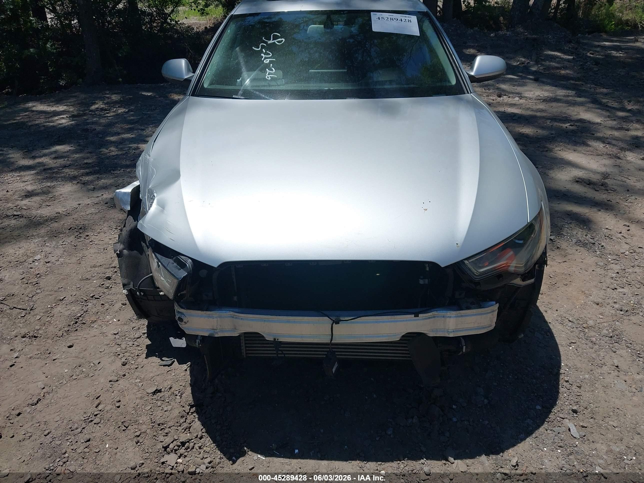 2014 Audi A6 2.0t Premium Silver vin: WAUGFAFC3EN042089