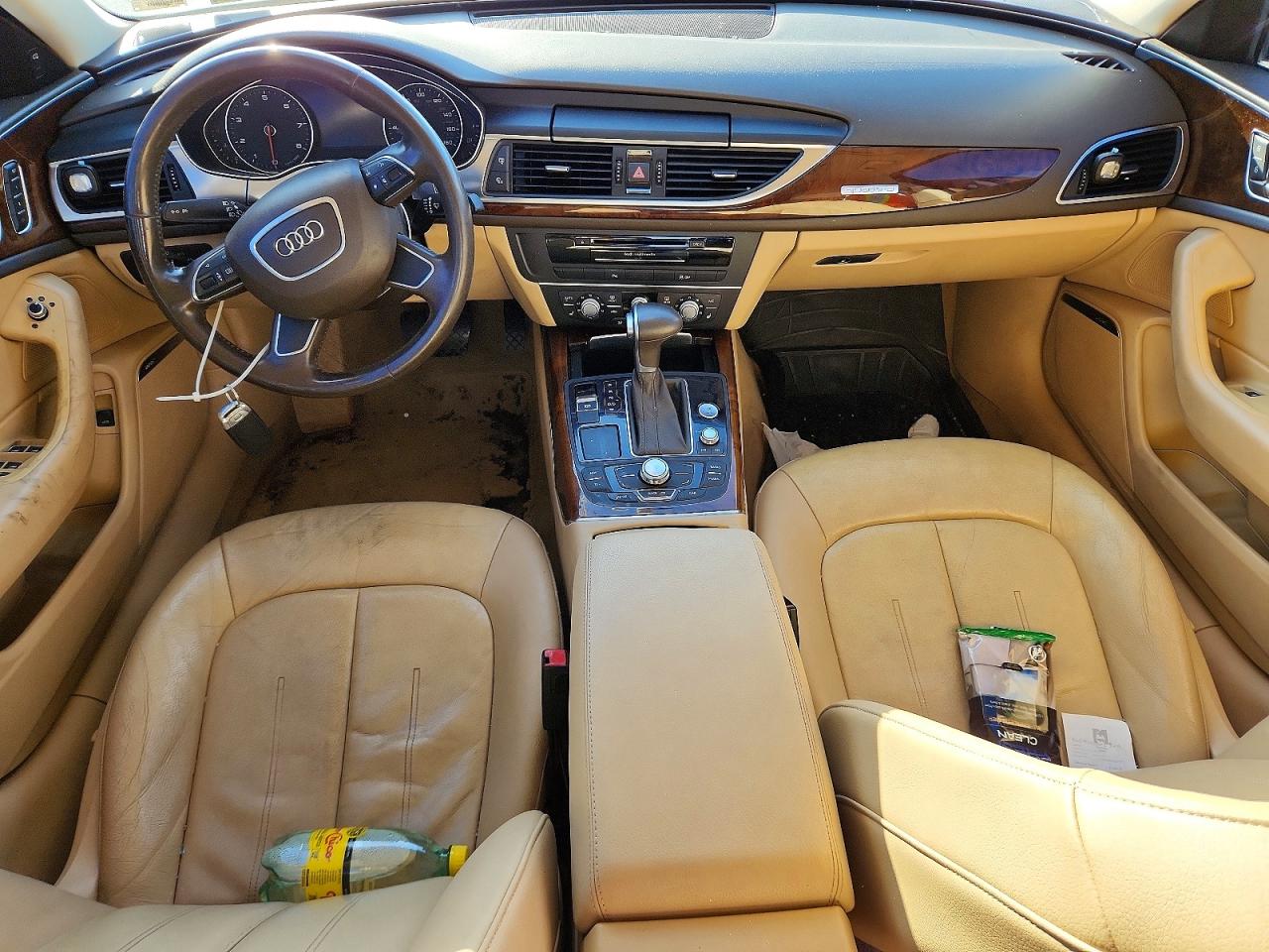 2014 Audi A6 Premium Plus White vin: WAUGFAFC3EN097870