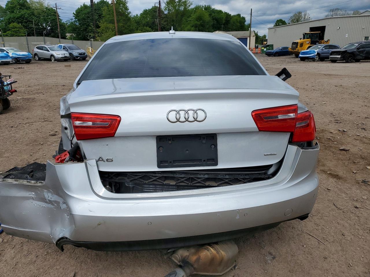 2015 Audi A6 Premium Plus Silver vin: WAUGFAFC3FN006467