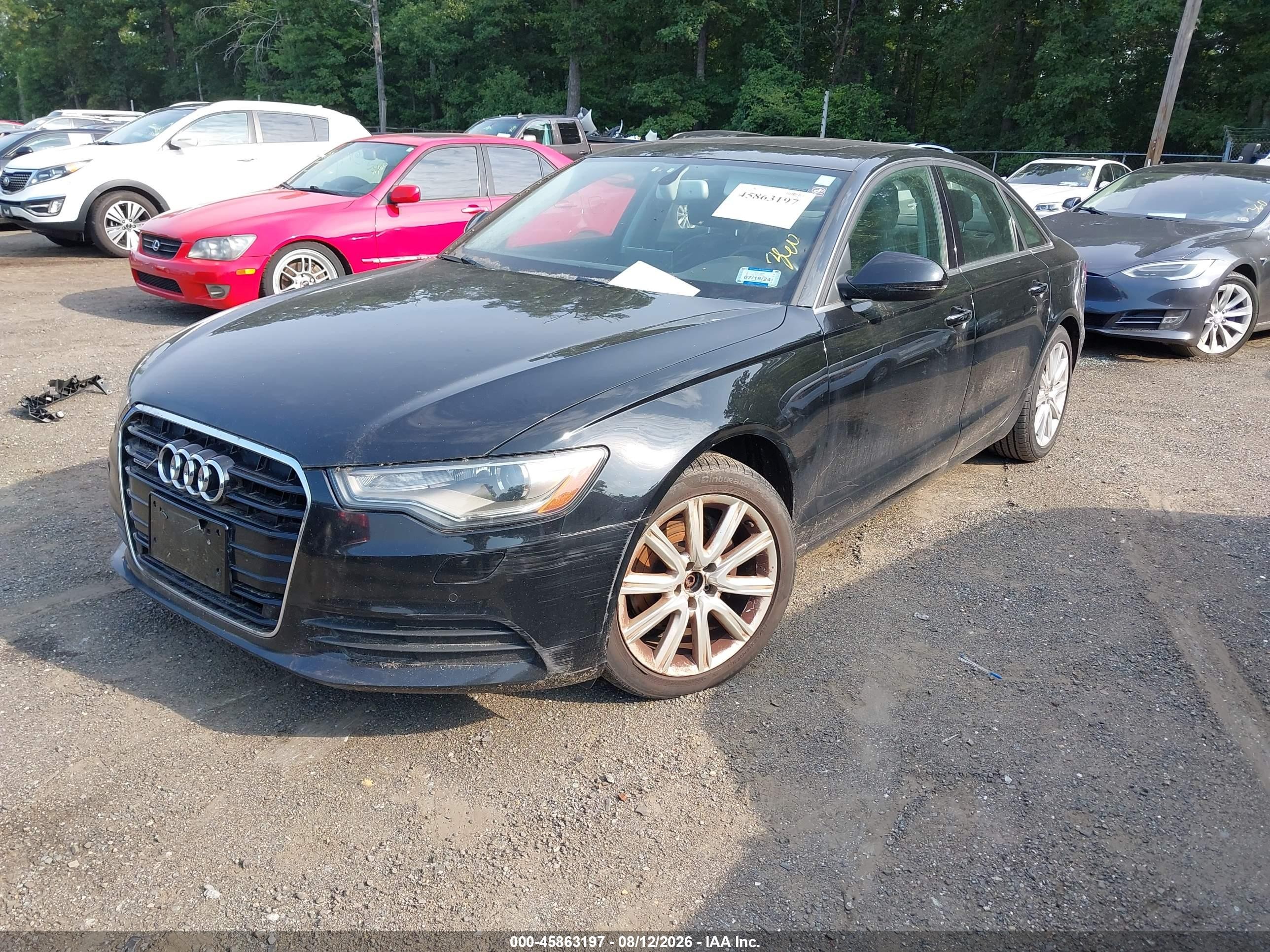2013 Audi A6 2.0t Premium Black vin: WAUGFAFC4DN019886
