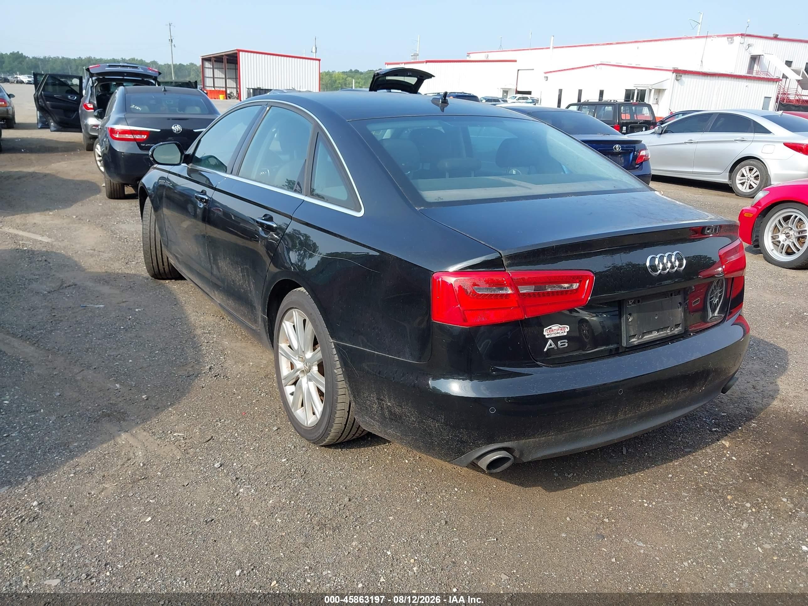 2013 Audi A6 2.0t Premium Black vin: WAUGFAFC4DN019886
