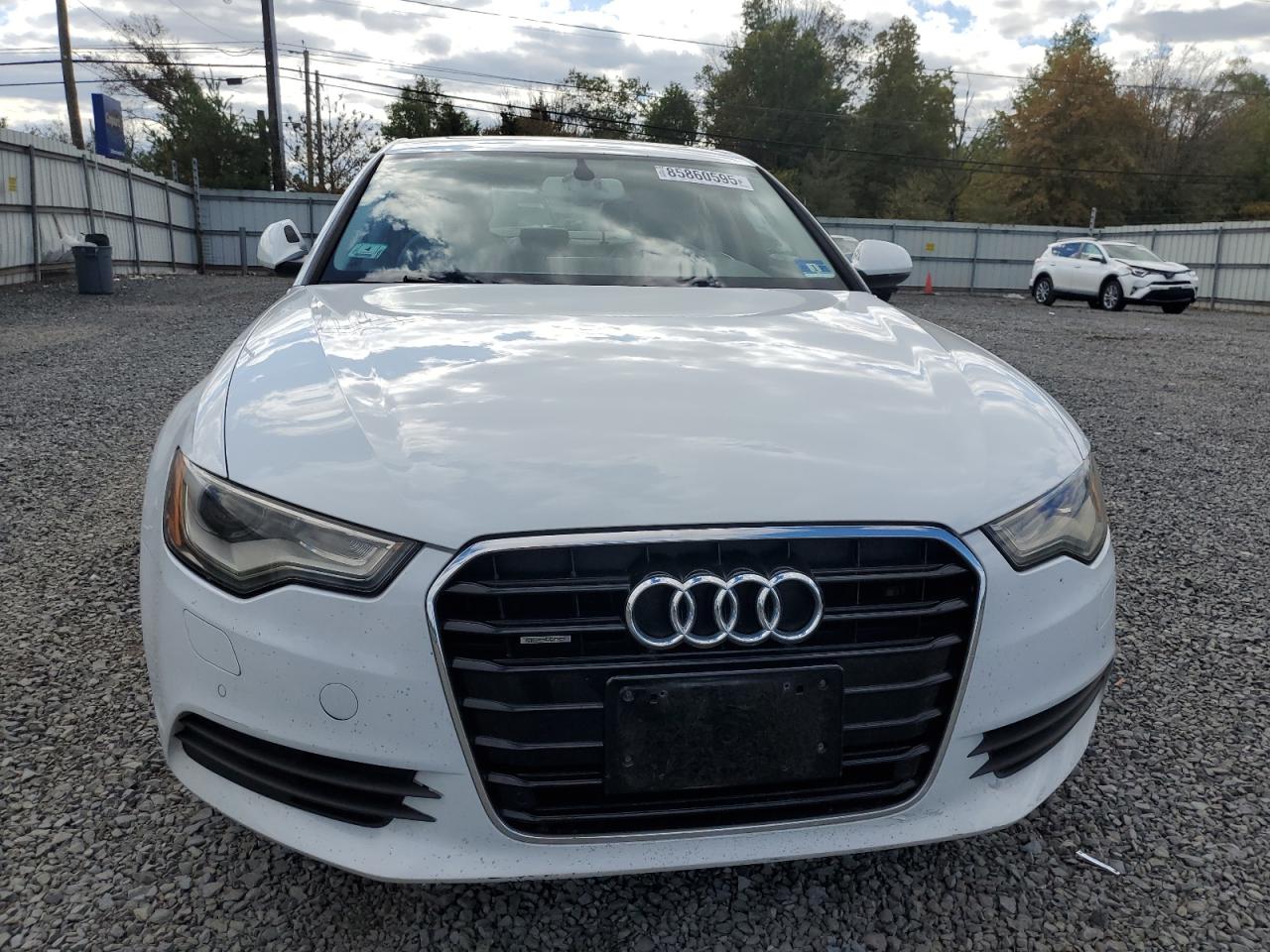2013 Audi A6 Premium Plus White vin: WAUGFAFC4DN085354